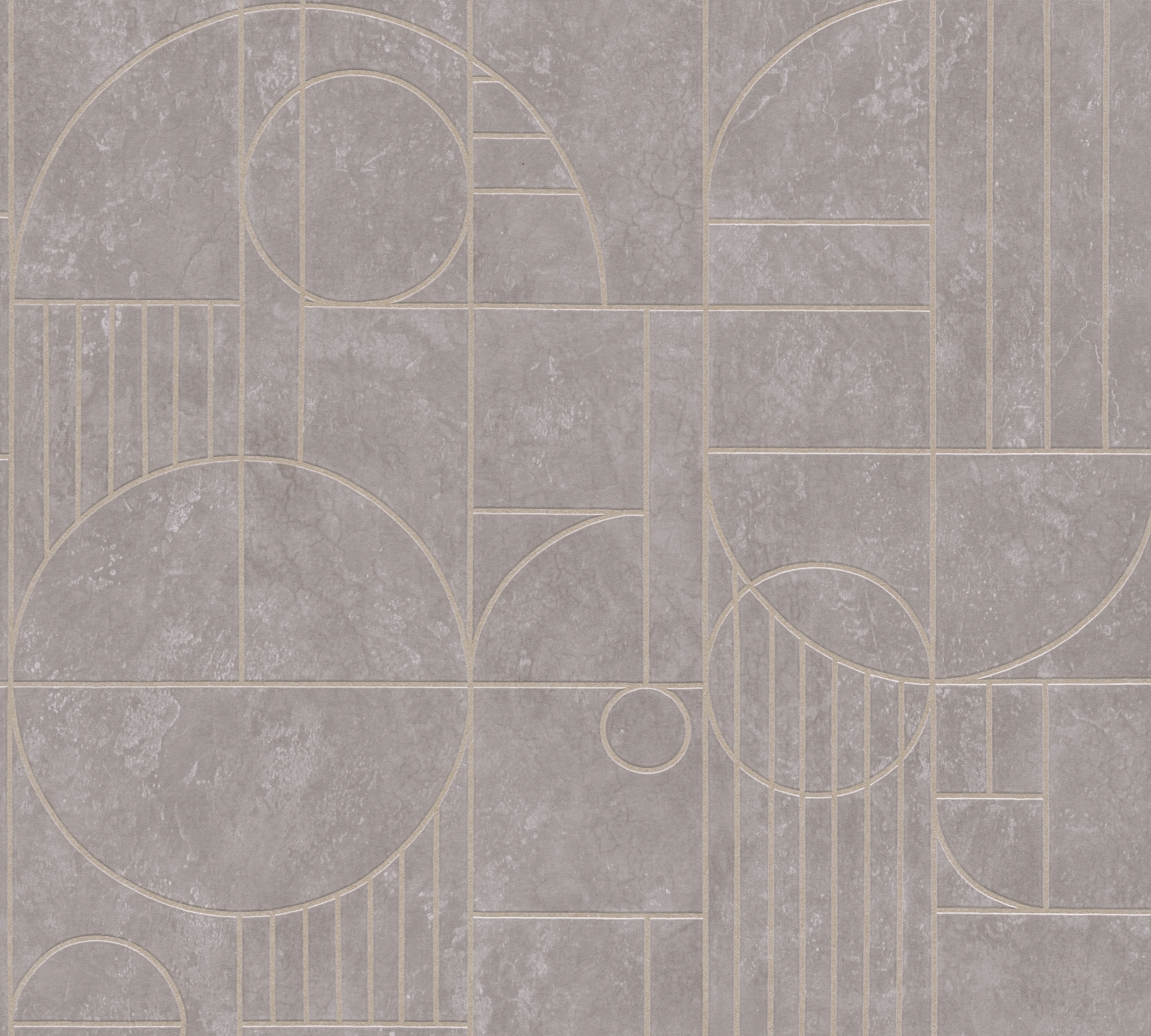 Thumbnail - A.S. Création Vliestapete 'My Home. My Spa.' Art Deco grau/rosa 0,53 x 10,05 m