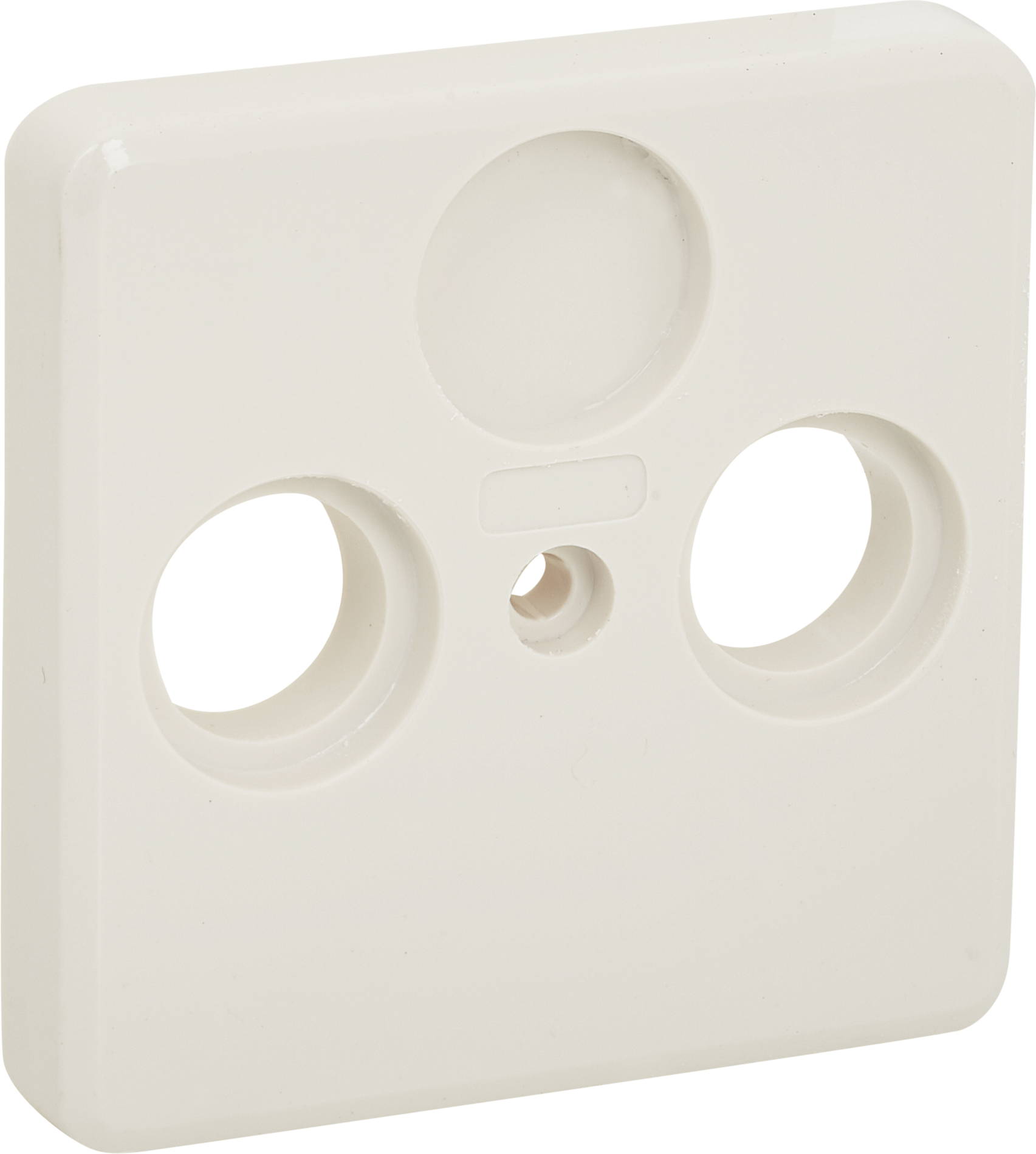 Kopp Abdeckung für Antennensteckdose 'Milano' 2-fach TV/RF weiß