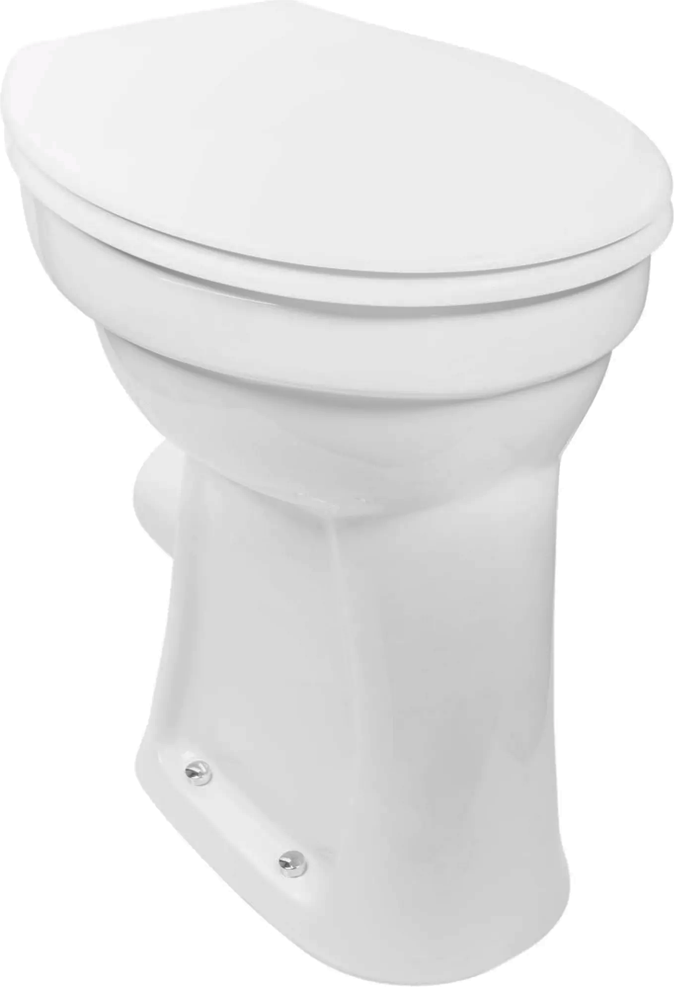 Stand-WC mit Spülrand 'CORNAT' inklusive WC-Sitz weiß