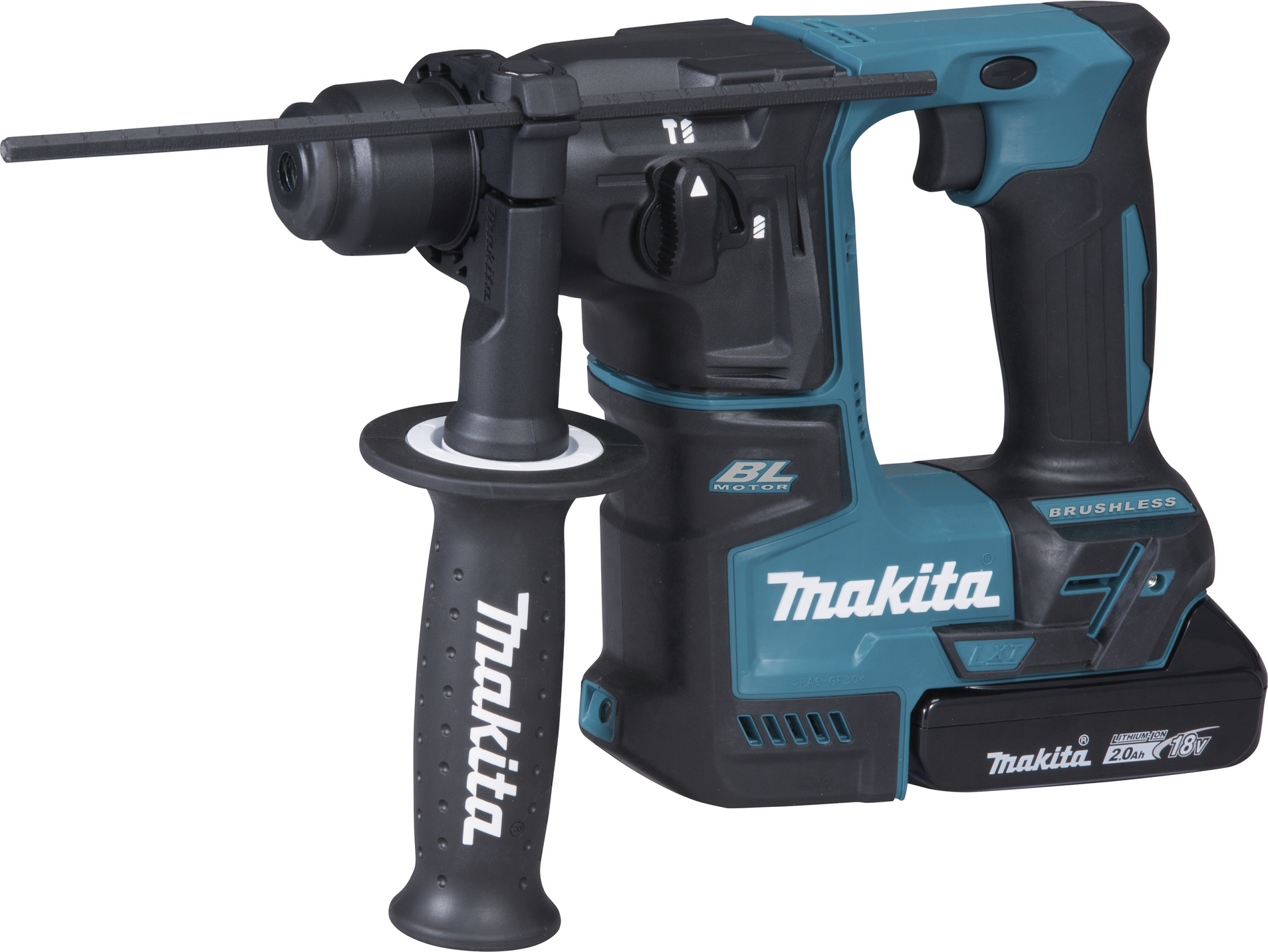 Makita Akku-Bohrhammer 'DHR171RAJ' für SDS-Plus, mit 2 Akkus, 18 V