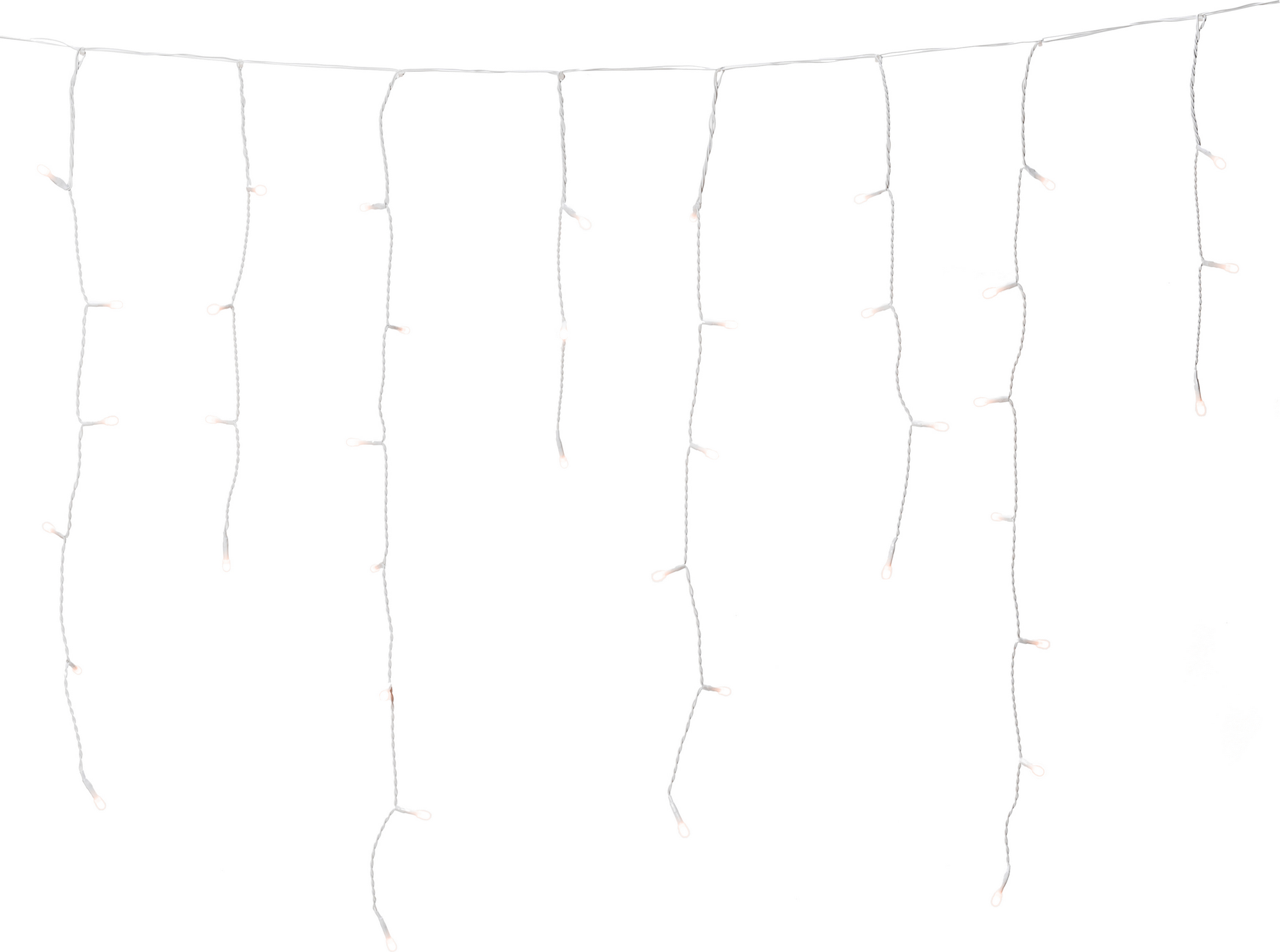 Konstsmide LED-Lichtervorhang 'Eisregen' 80 LEDs bernsteinfarben 300 cm