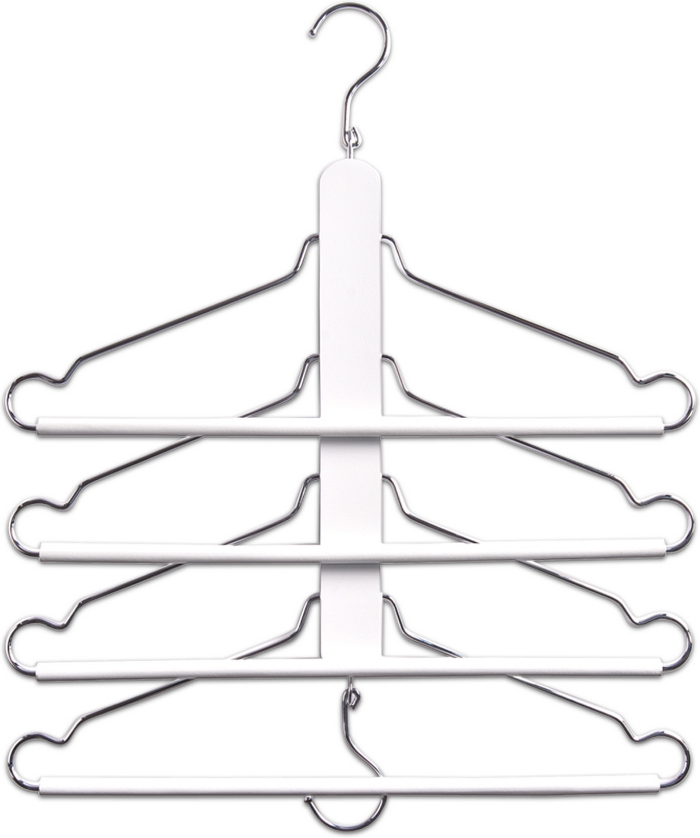 Zeller Mehrfach-Kleiderbügel weiß