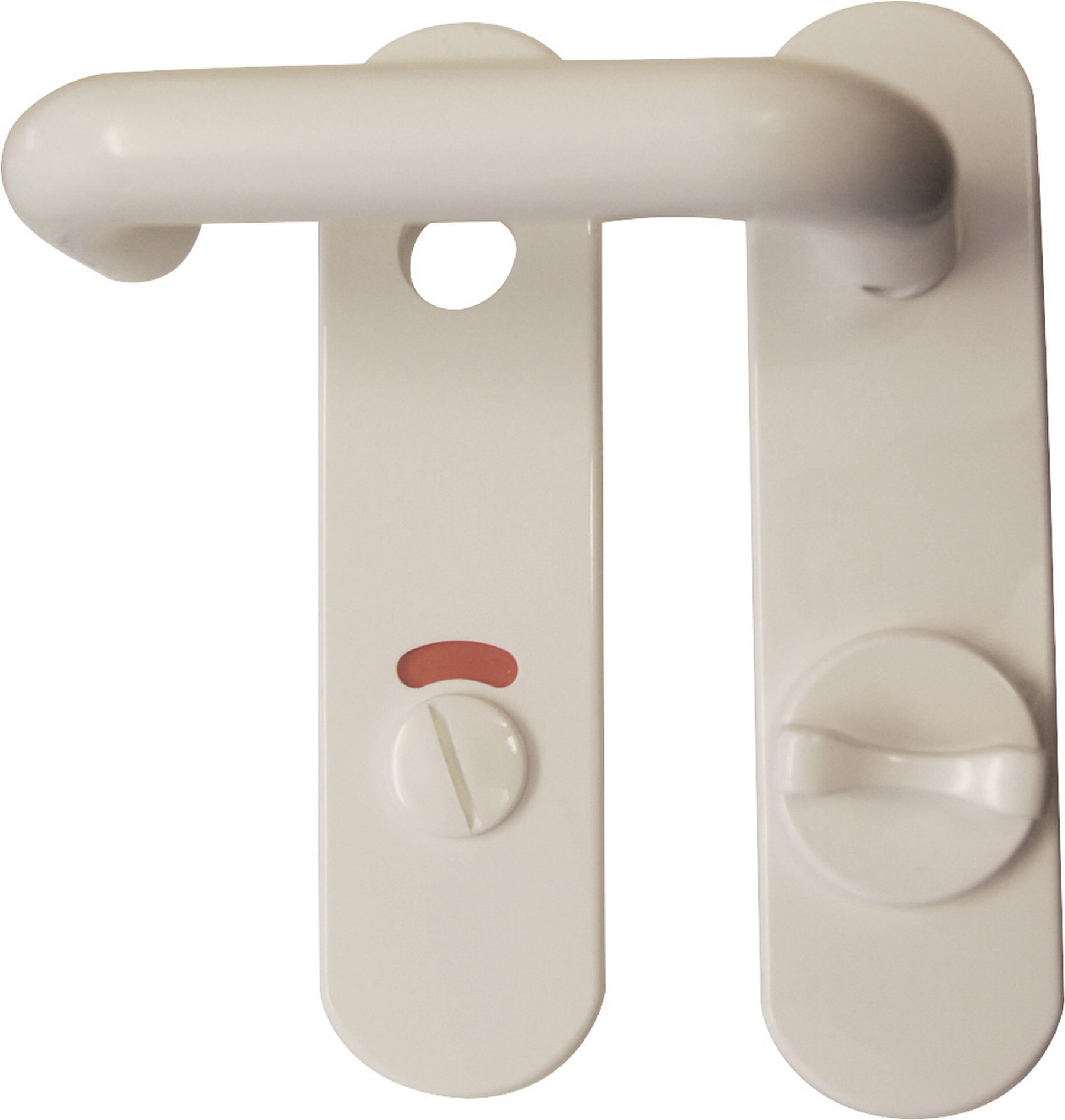 Alpertec Kurzschildgarnitur 'Nylon' WC-Riegel, weiß , für Bad/WC