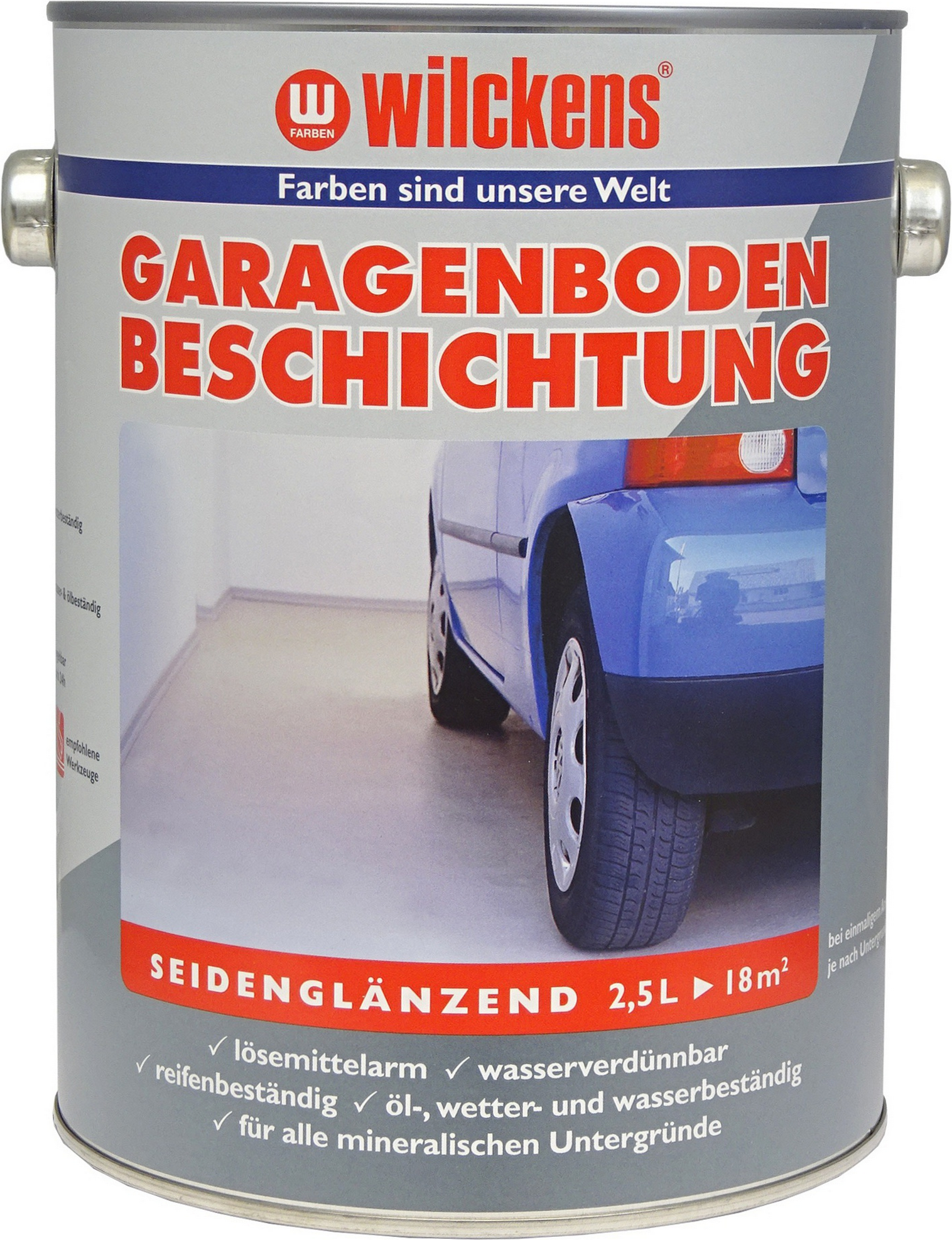 Wilckens Garagenboden-Beschichtung kieselgrau 2,5 l