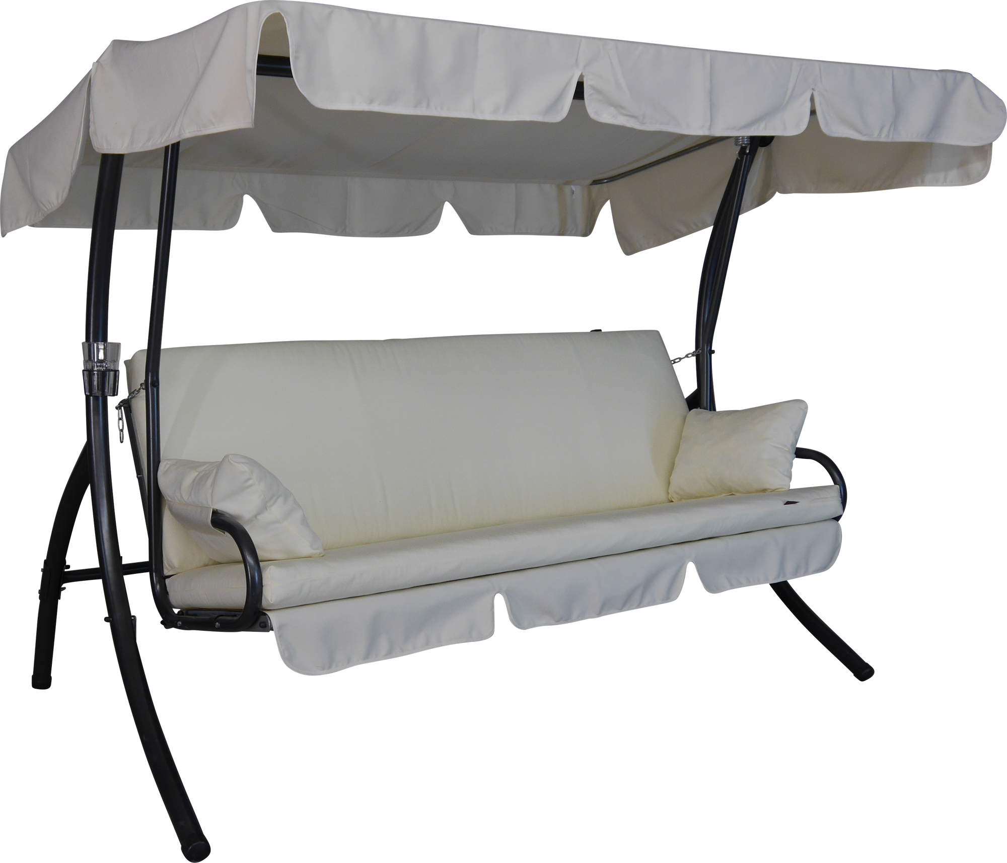 Angerer Freizeitmöbel Hollywoodschaukel 'Trend Fun' 3-Sitzer beige 210 x 160 x 145 cm