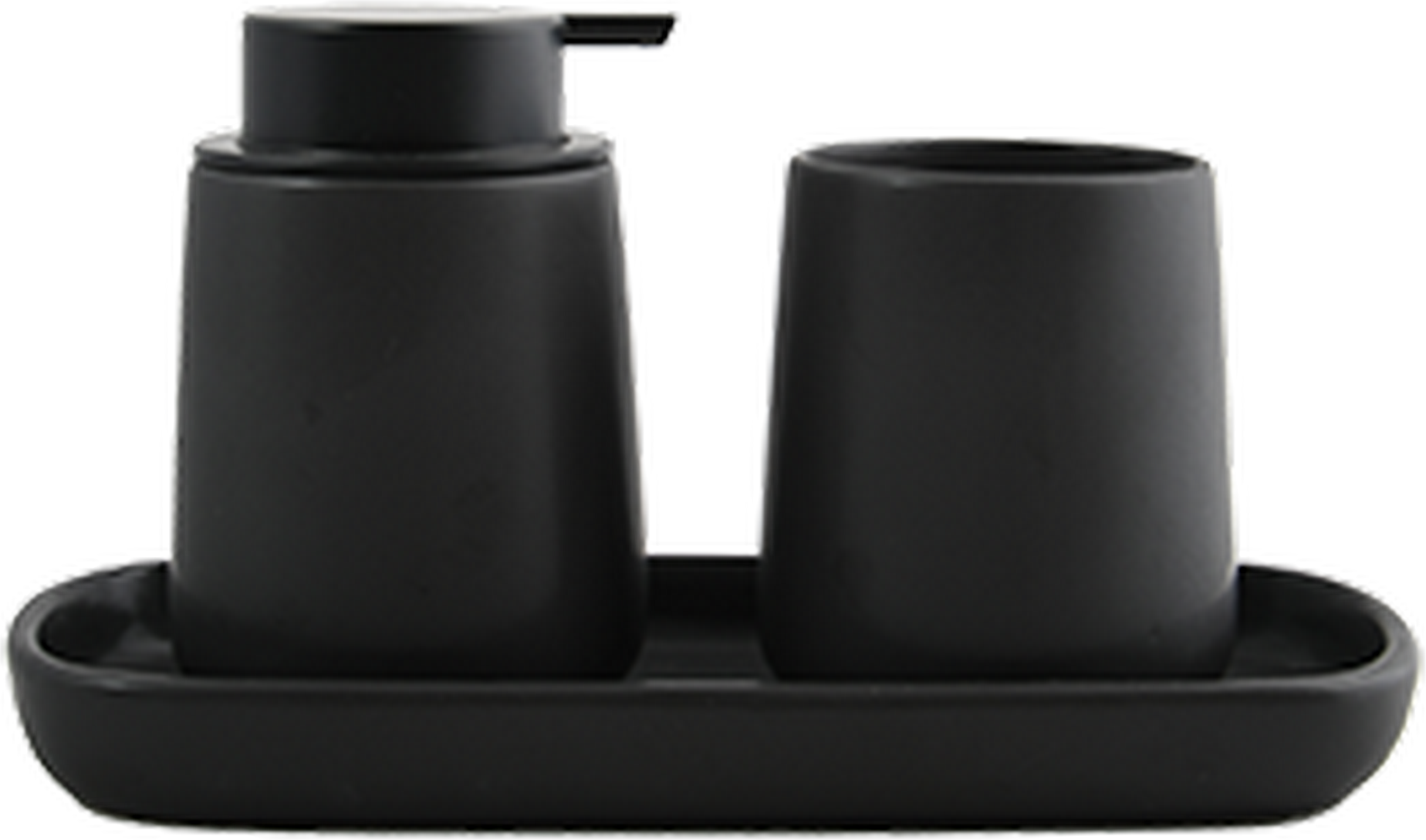 Thumbnail - Ablageschale 'Maonie' Keramik schwarz 25,7 x 11,5 x 2,8 cm