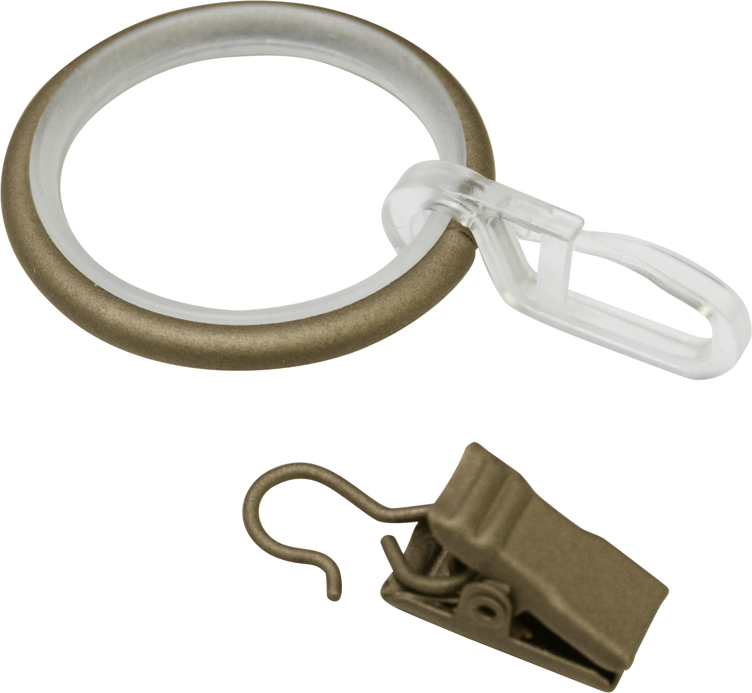 Gardinia Gardinenringe 'Kira' cappuccino 10 Stück