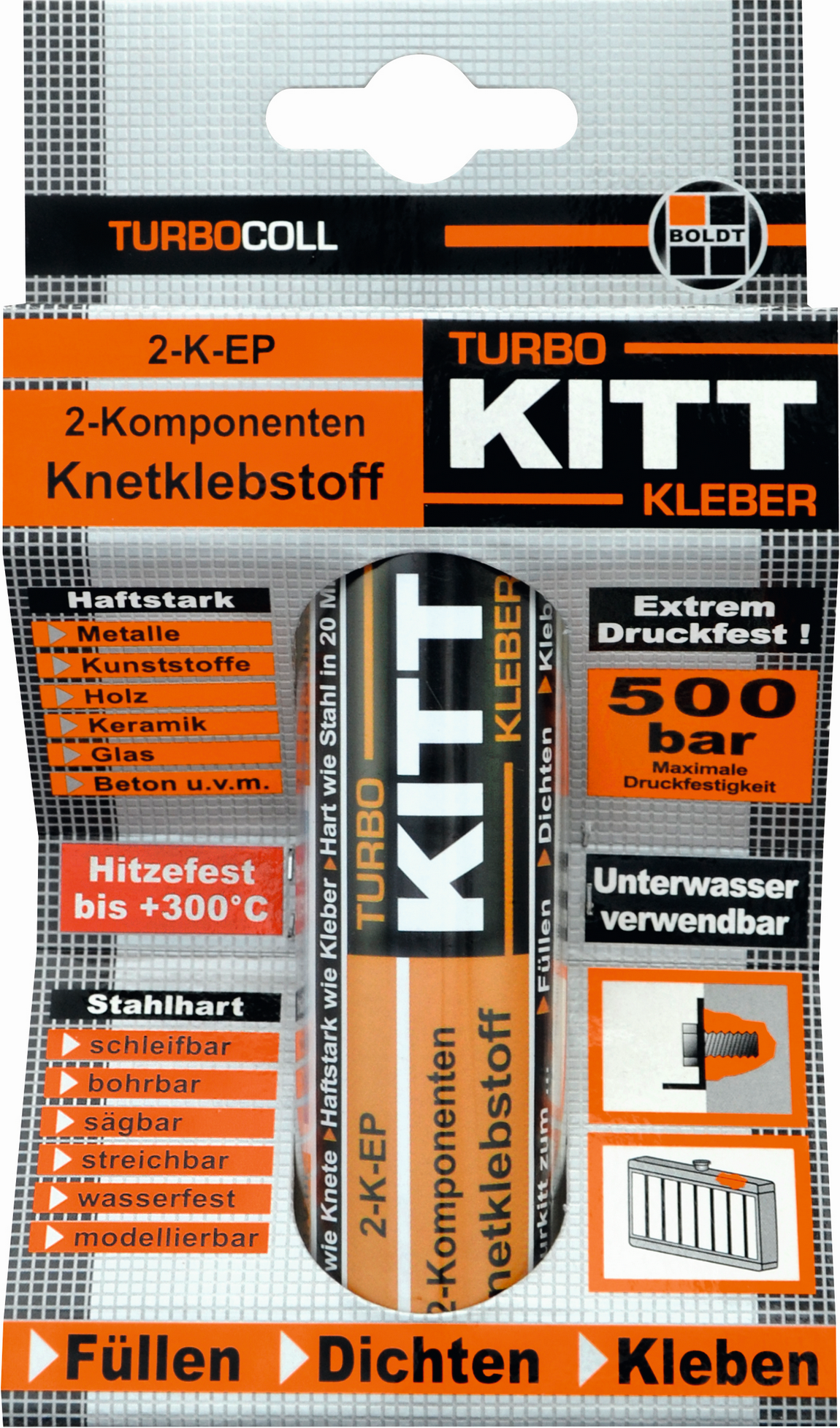 Boldt 2-K-Knetkleber 'Turbocoll Universal TurboKITT' 56 g