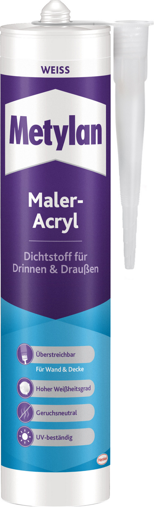 Metylan Maleracryl 'Wand & Decke' weiß 300 ml