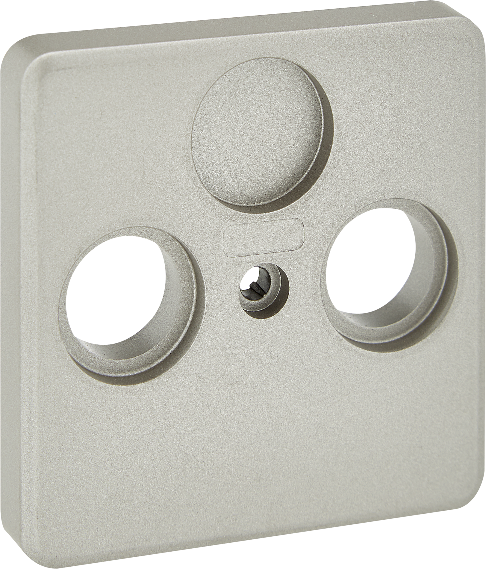 Kopp Abdeckung für Antennensteckdose 'Milano' TV/RF stahlfarben