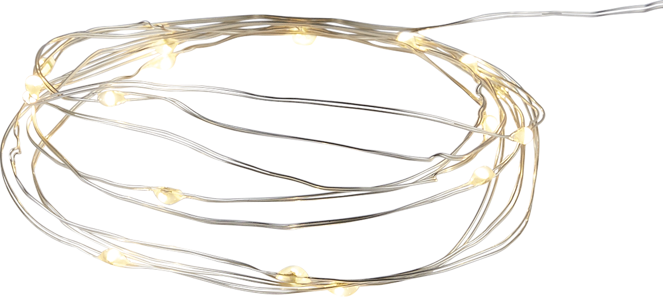 toom LED-Draht-Lichterkette 100 LEDs warmweiß 495 cm