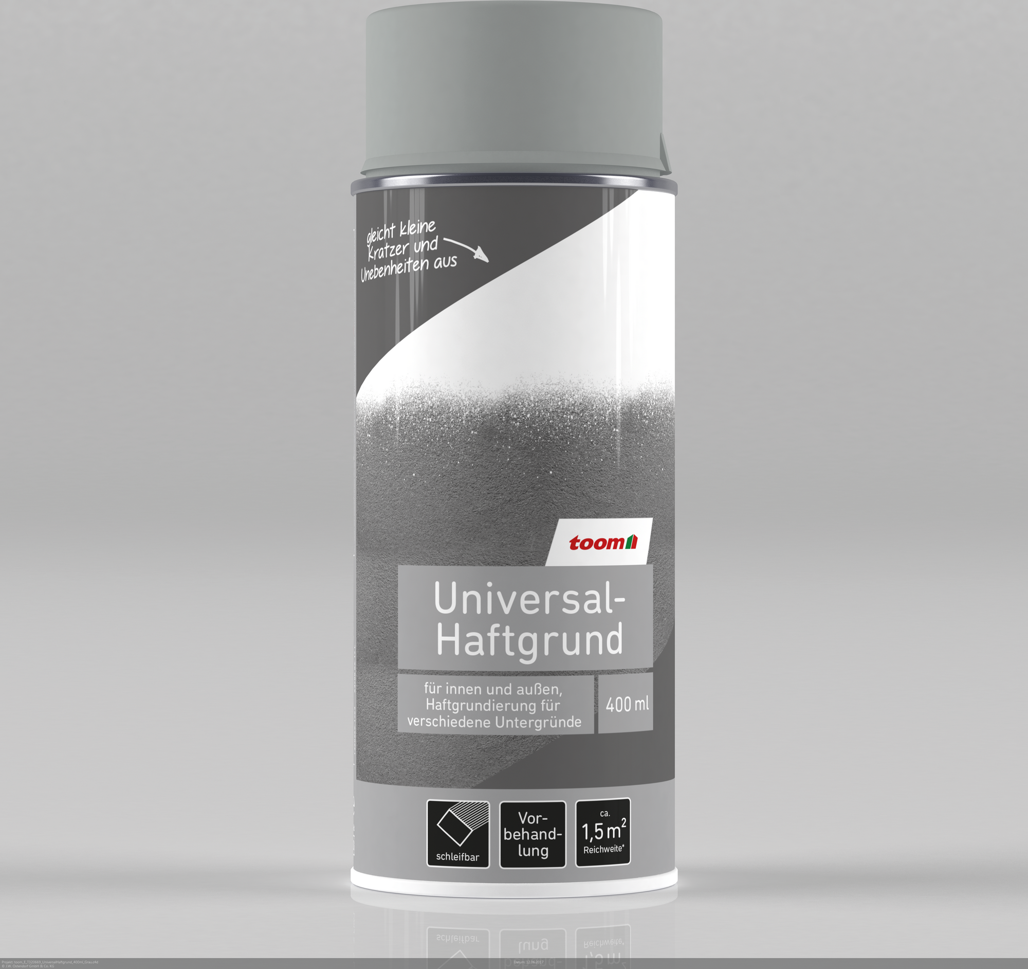 toom Haftgrundierung grau seidenmatt 400 ml