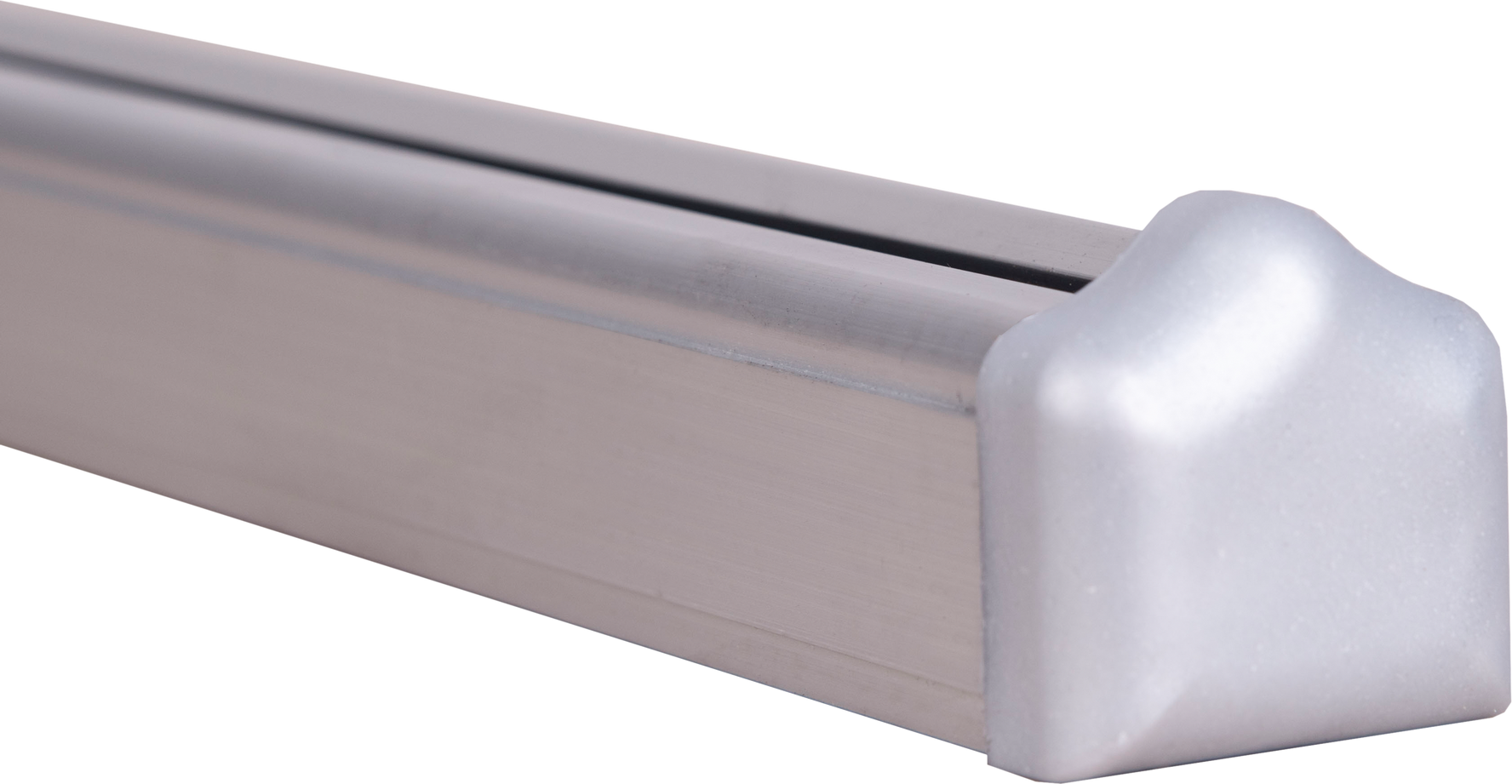 GroJa Aluminium-Universalleiste für Steckzaunsystem silbergrau 200 cm