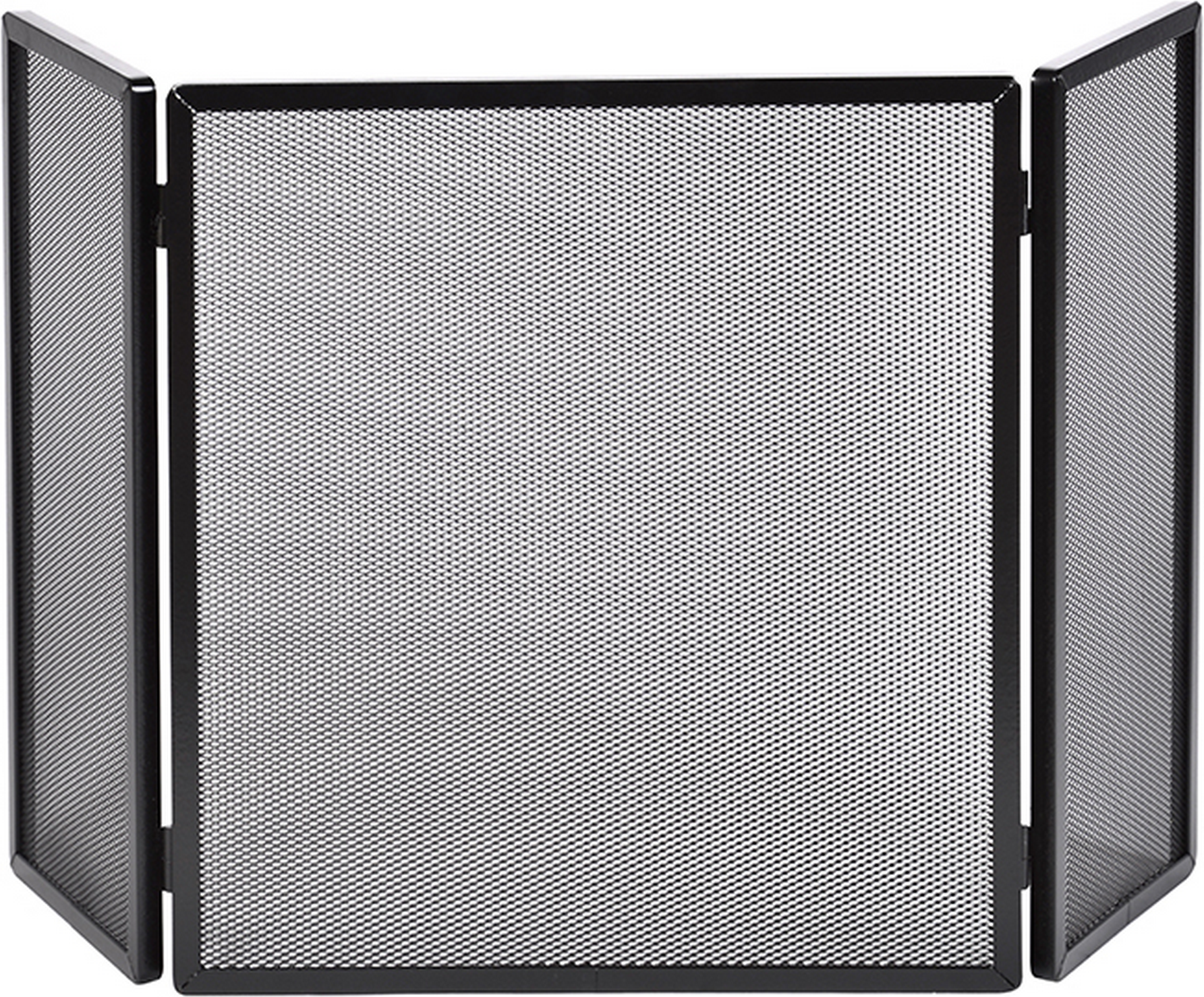 Firefix Funkenschutzgitter Stahl schwarz 45 x 50 cm 3-teilig