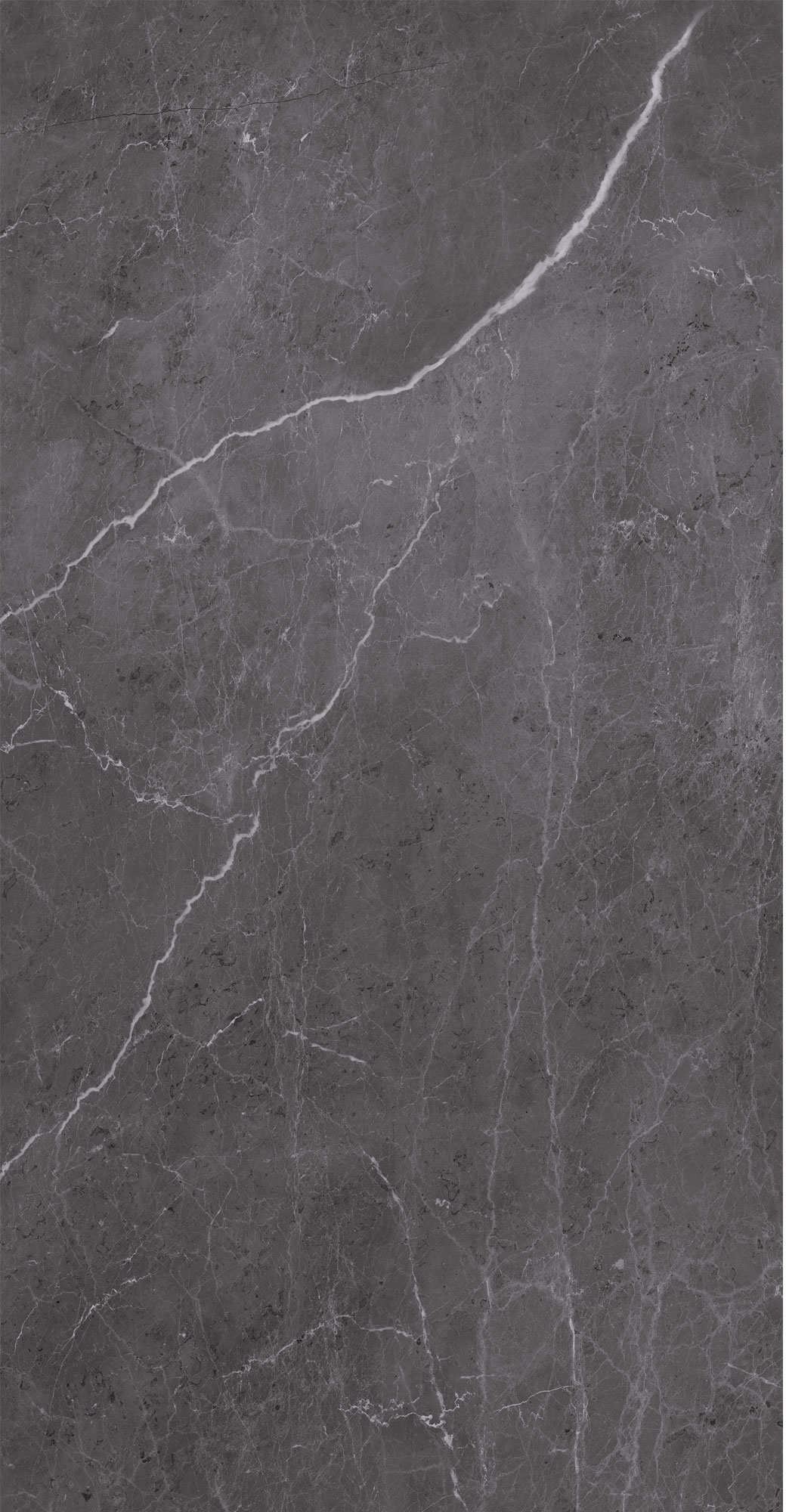 Breuer Rückwand 'Marmor Anthrazit-Weiß' seidenmatt 150 x 255 cm