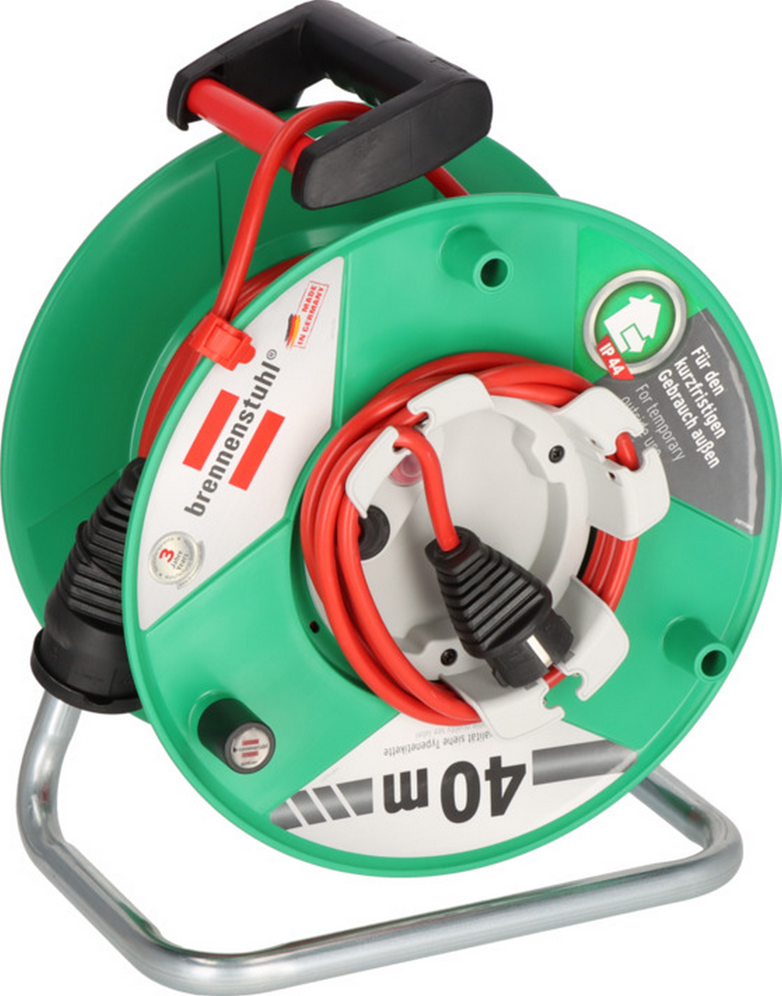 Thumbnail - Brennenstuhl Gartenkabeltrommel H05VV-F3G1.5 grün/rot 38 + 2 m