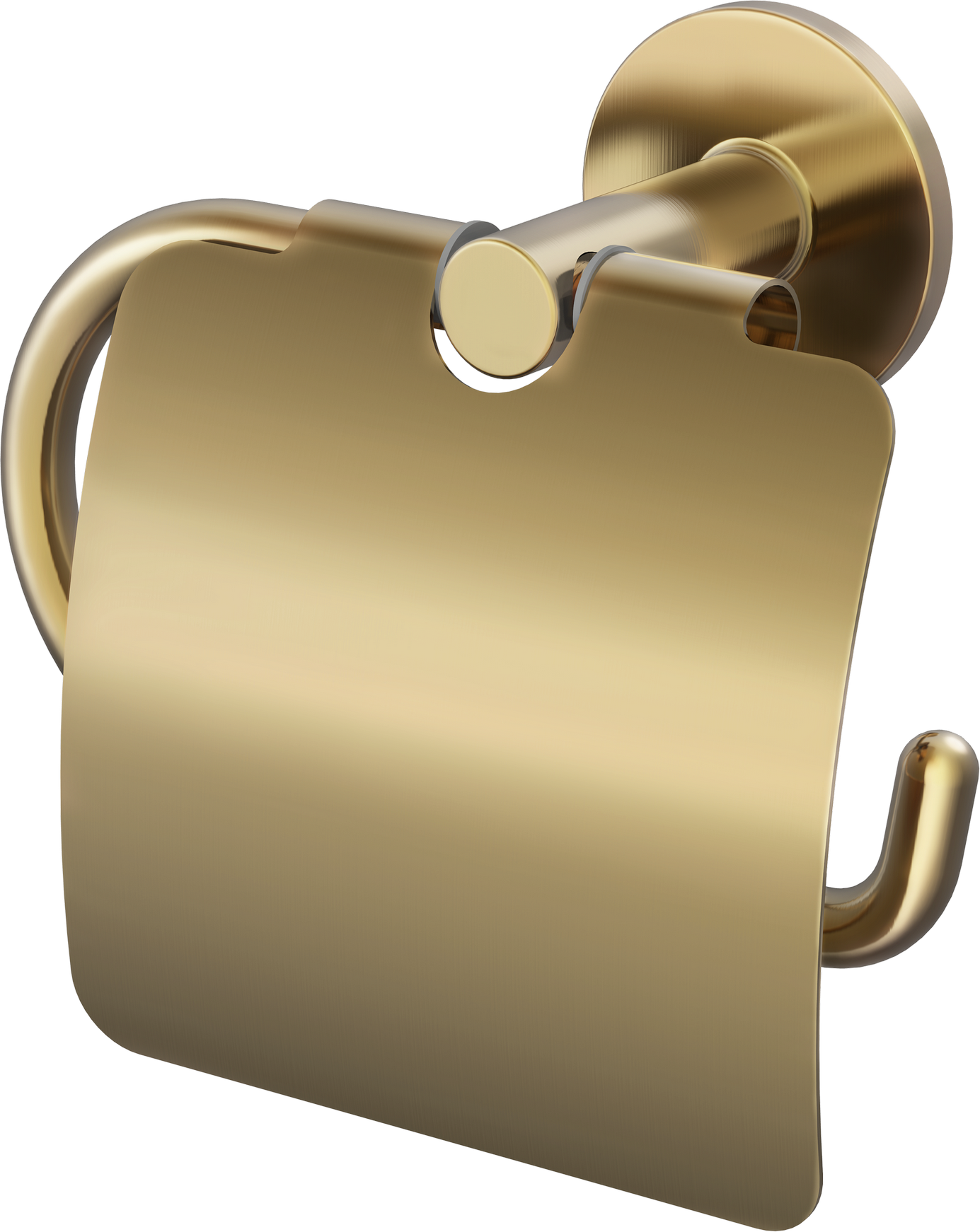 Lenz Toilettenpapierhalter 'Juna' matt gold mit Deckel