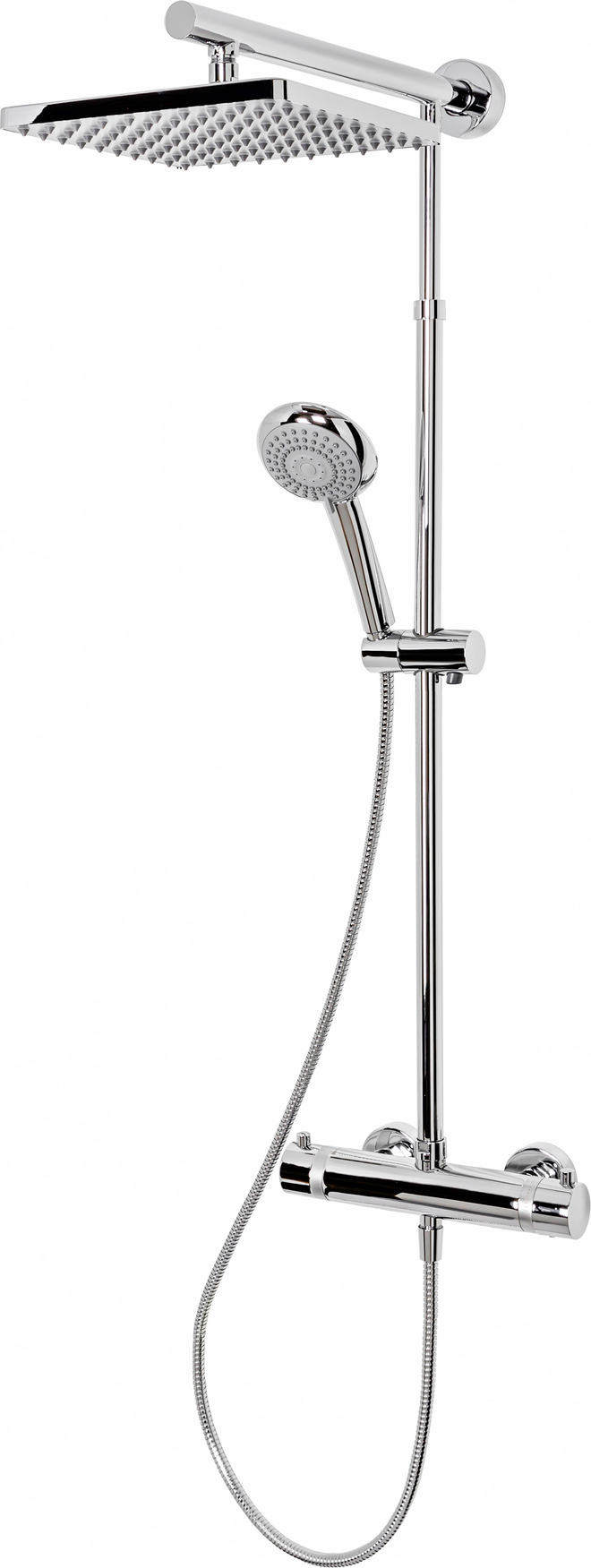 Thumbnail - Schulte Duschsystem 'Rain Classic' mit Thermostat, eckig, 155 cm