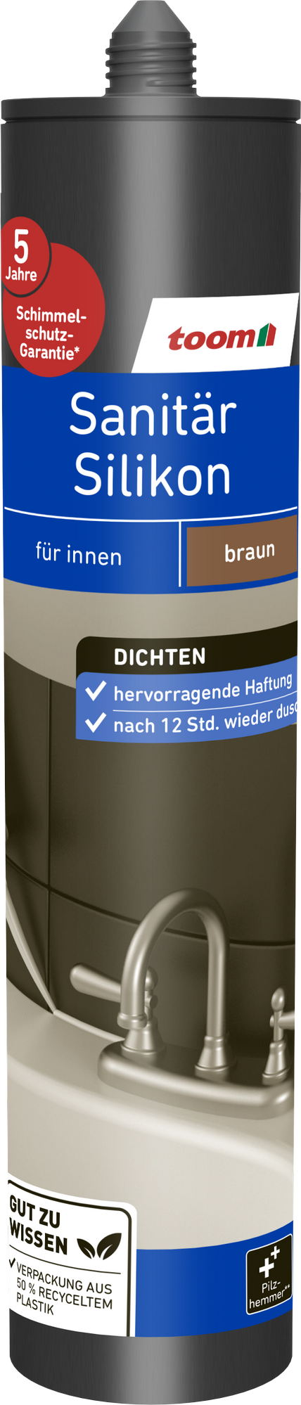 toom Sanitärsilikon braun 310 ml