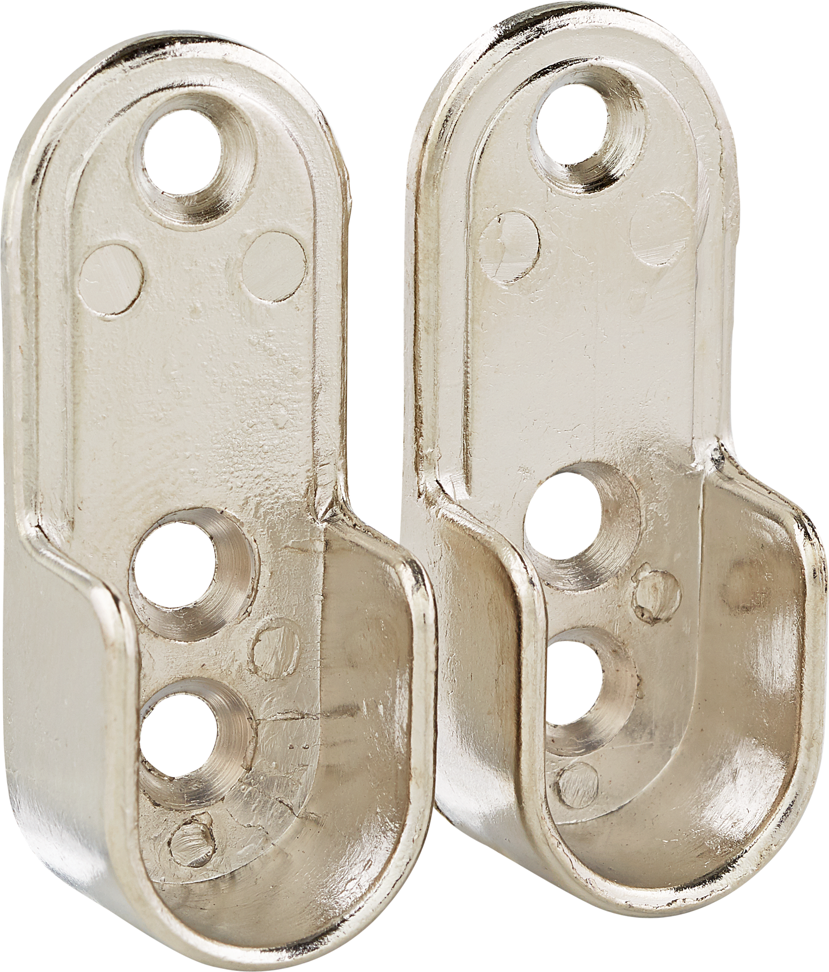 toom Stangenlager oval 30 x 15 mm nickelfarben 2 Stück