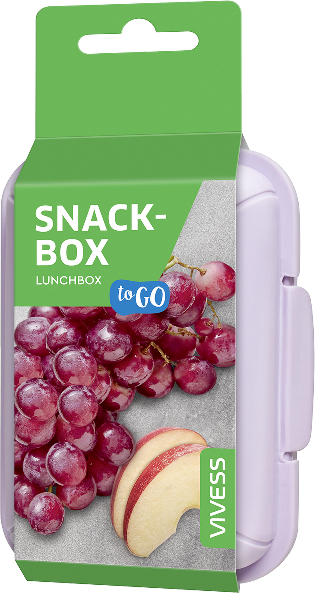 Vivess Snackbox to Go Kunststoff farblich sortiert 400 ml