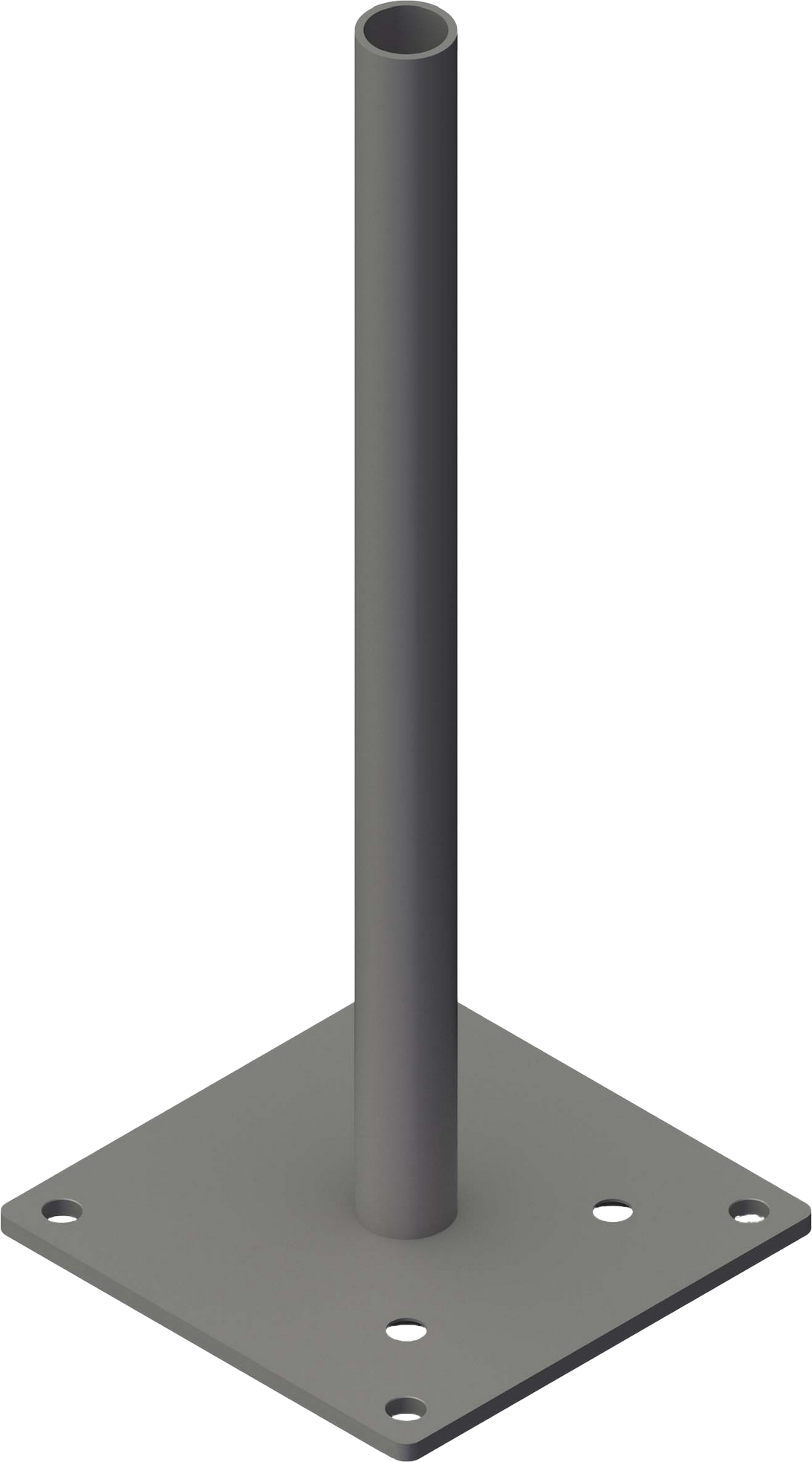 GroJa Pfostenträger 'GJ52' Stahl verzinkt für variable Eckpfosten 16 x 16 cm