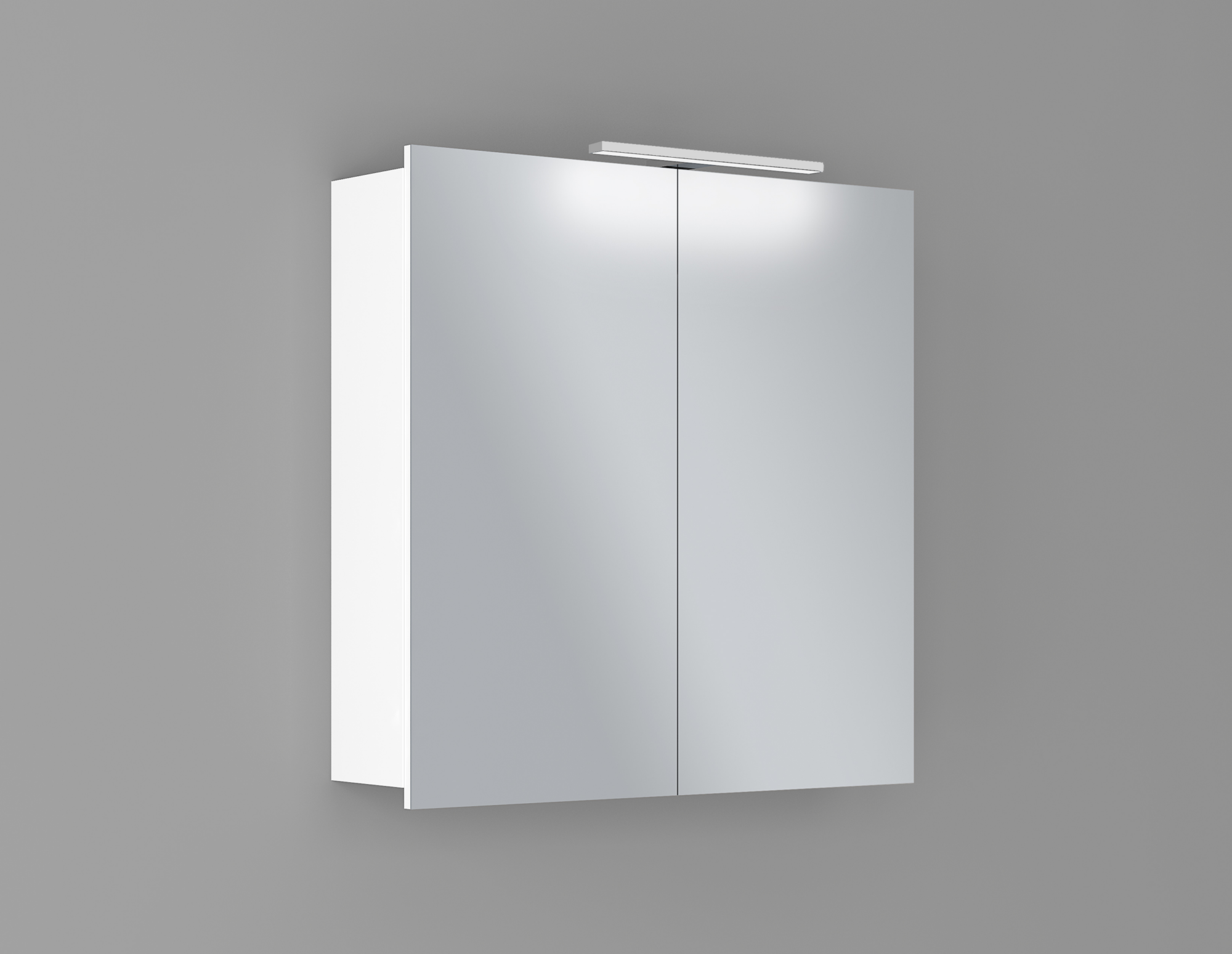 Astor LED-Spiegelschrank 'Lune II' weiß 70 x 70 x 16 cm
