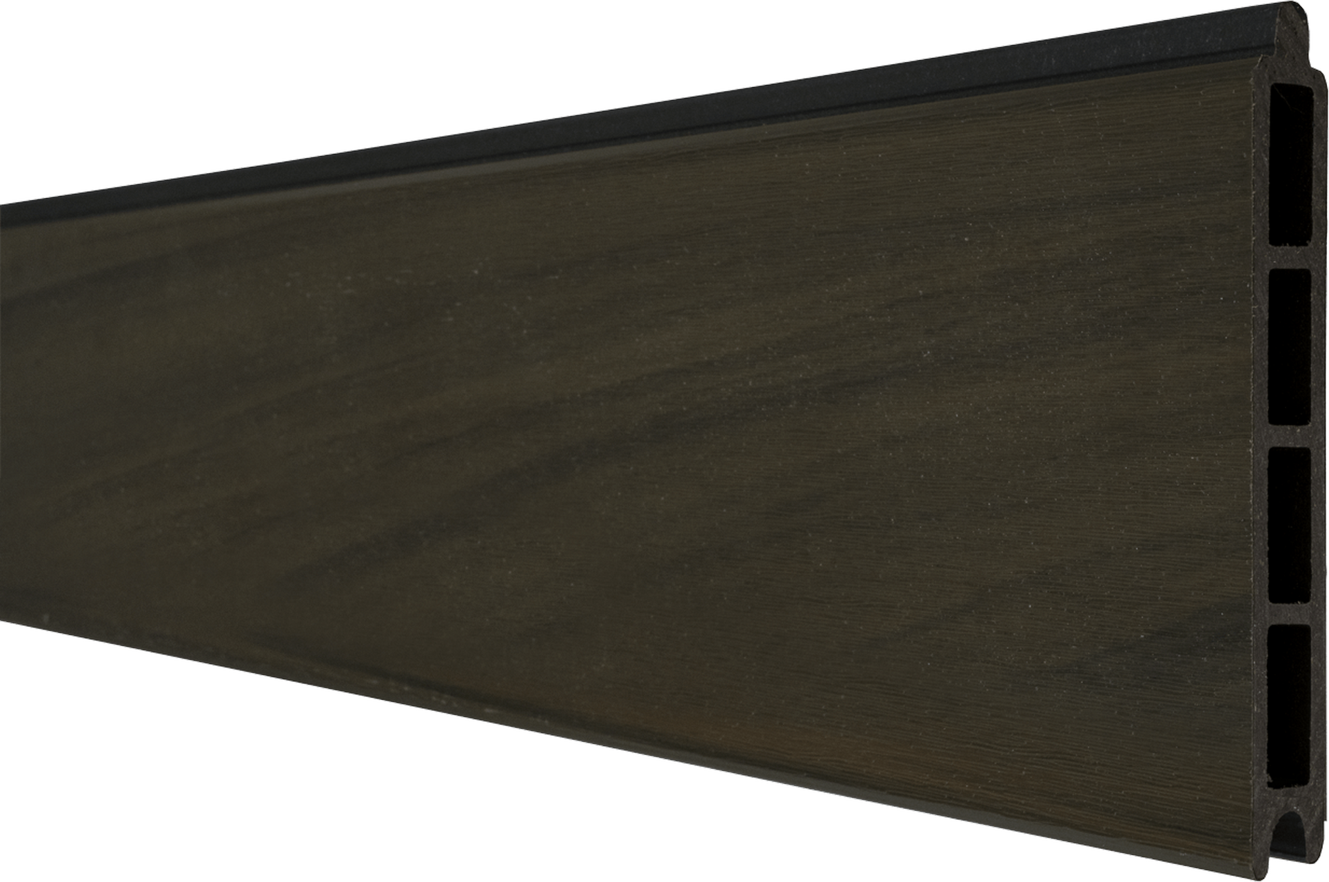 GroJa Einzelprofil 'Solid' BPC Walnussfarben 180 x 15 x 1,9 cm