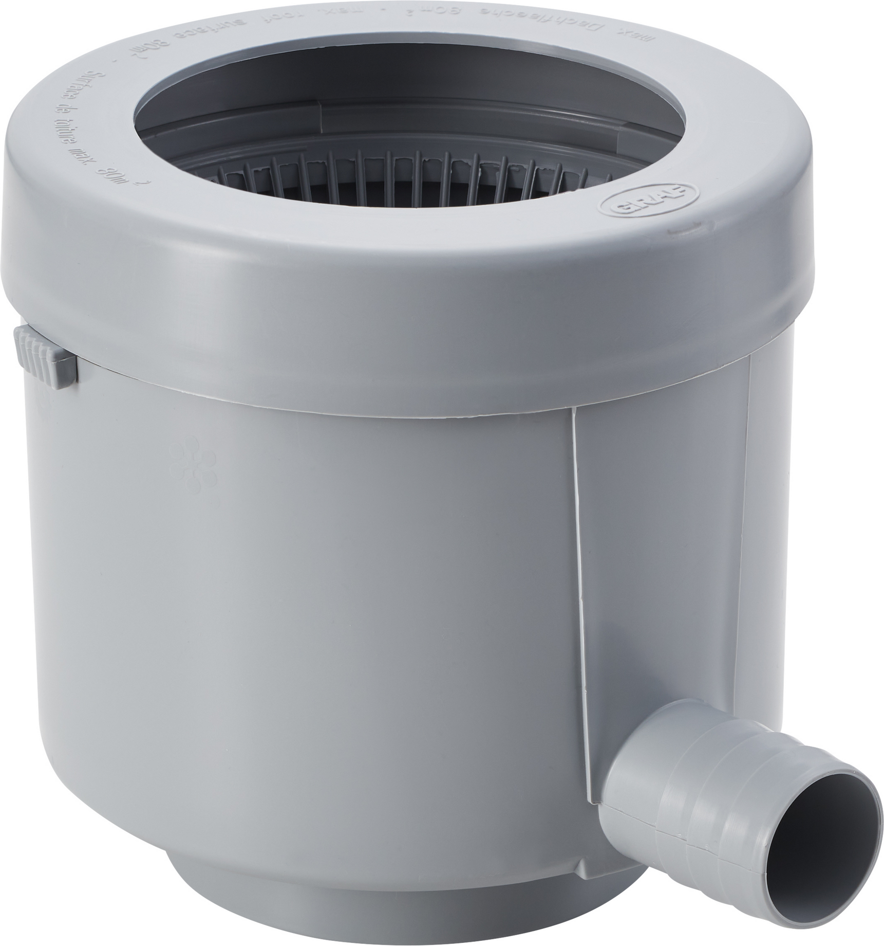 GARANTIA Regensammler 'de Luxe' grau für Fallrohrgrößen 7-10 cm
