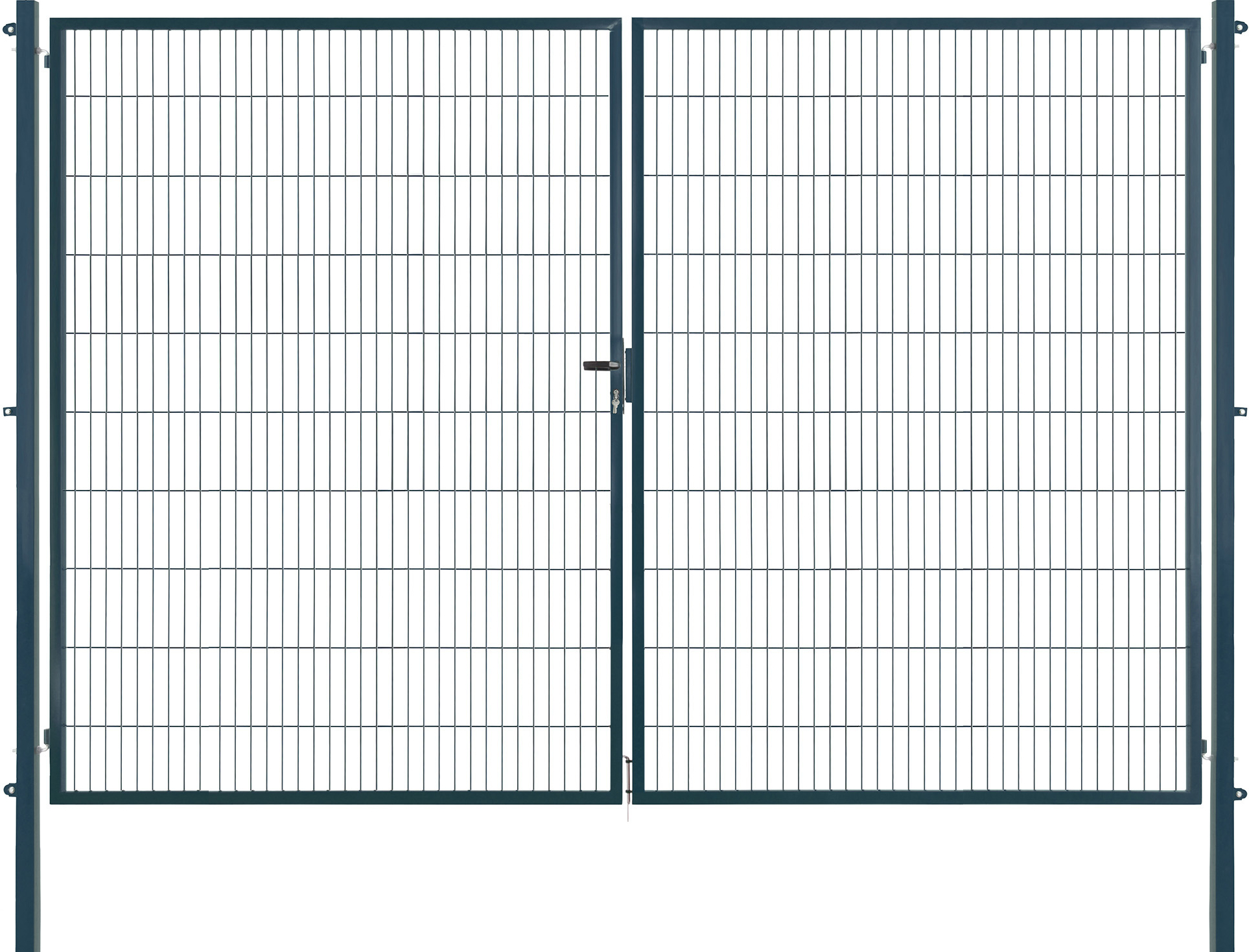 Arvotec Doppeltor 'Essential' anthrazit 400 x 200 cm, mit Zaunanschluss