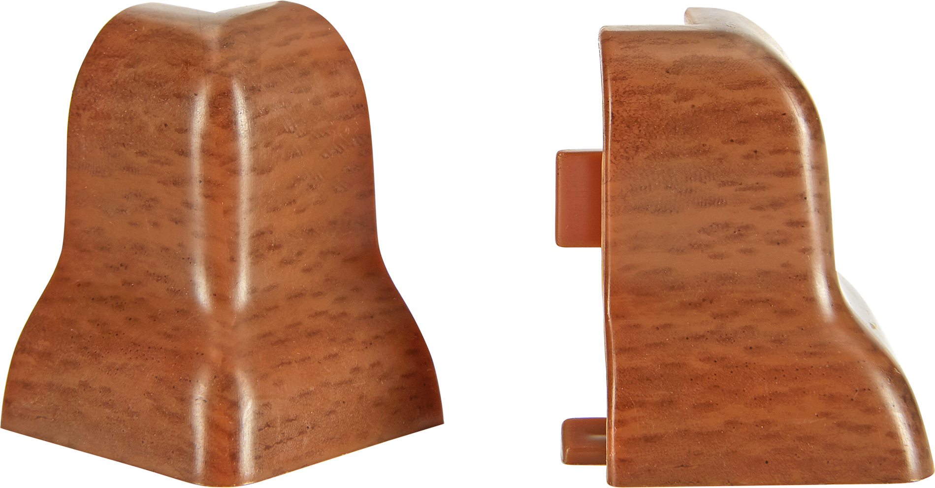 toom Außenecke für Sockelleiste geschwungen Lapacho Chocolate, 2 Stück