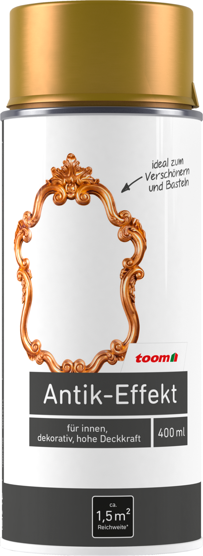 toom Antik-Effekt-Sprühlack antikgold glänzend 400 ml