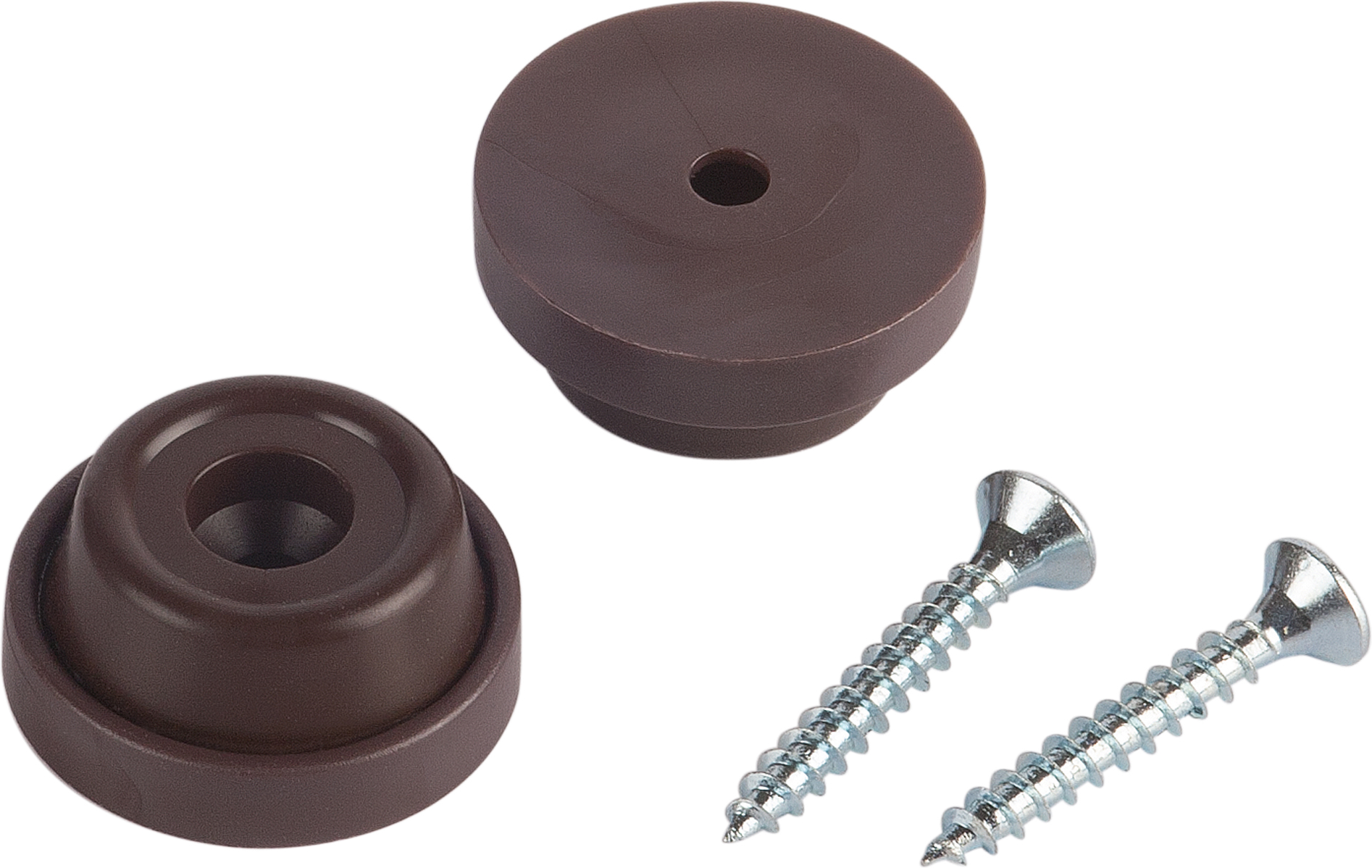 toom Kunststoffgleiter dunkelbraun Ø 2,4 cm 4 Stück