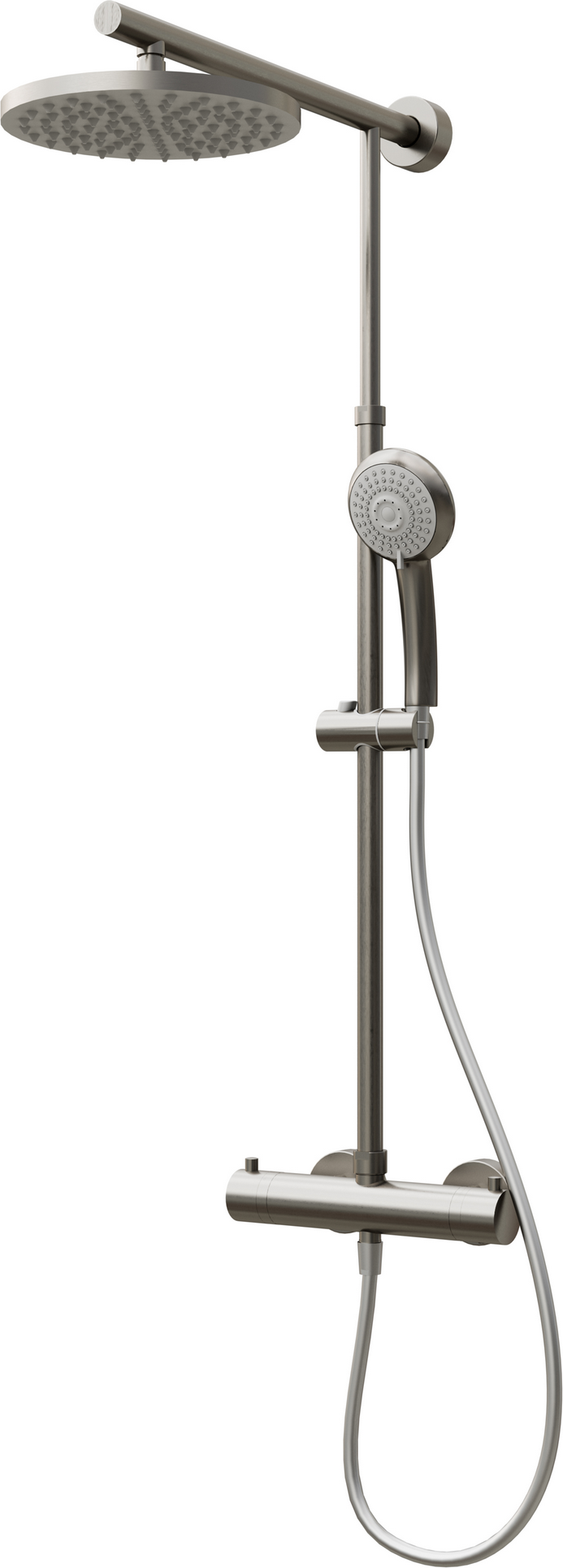 Schulte Duschsystem 'DuschMaster Rain Classic' mit Thermostat Edelstahloptik