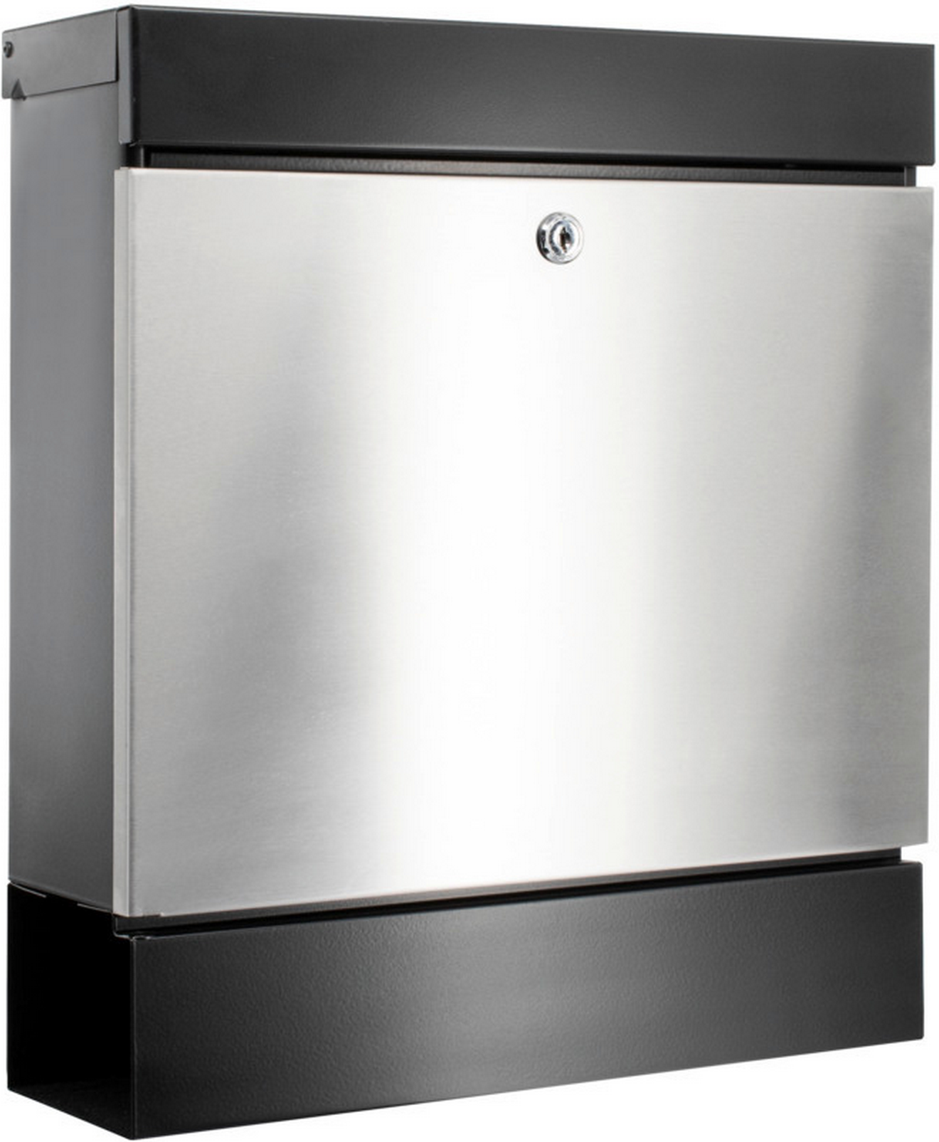 Burg-Wächter Briefkasten 'Seattle 6848 B+S' schwarz/edelstahlfarben 36,4 x 40,5 x 11 cm