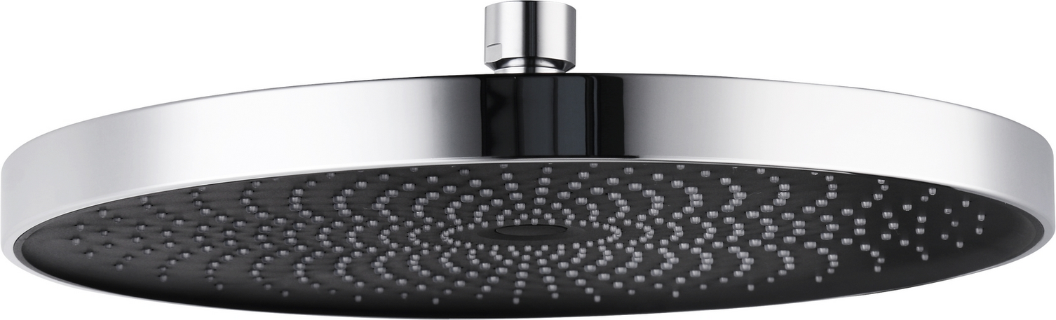 Thumbnail - Wenko Kopfbrause 'Softwater' chromfarben/schwarz Ø 26 cm