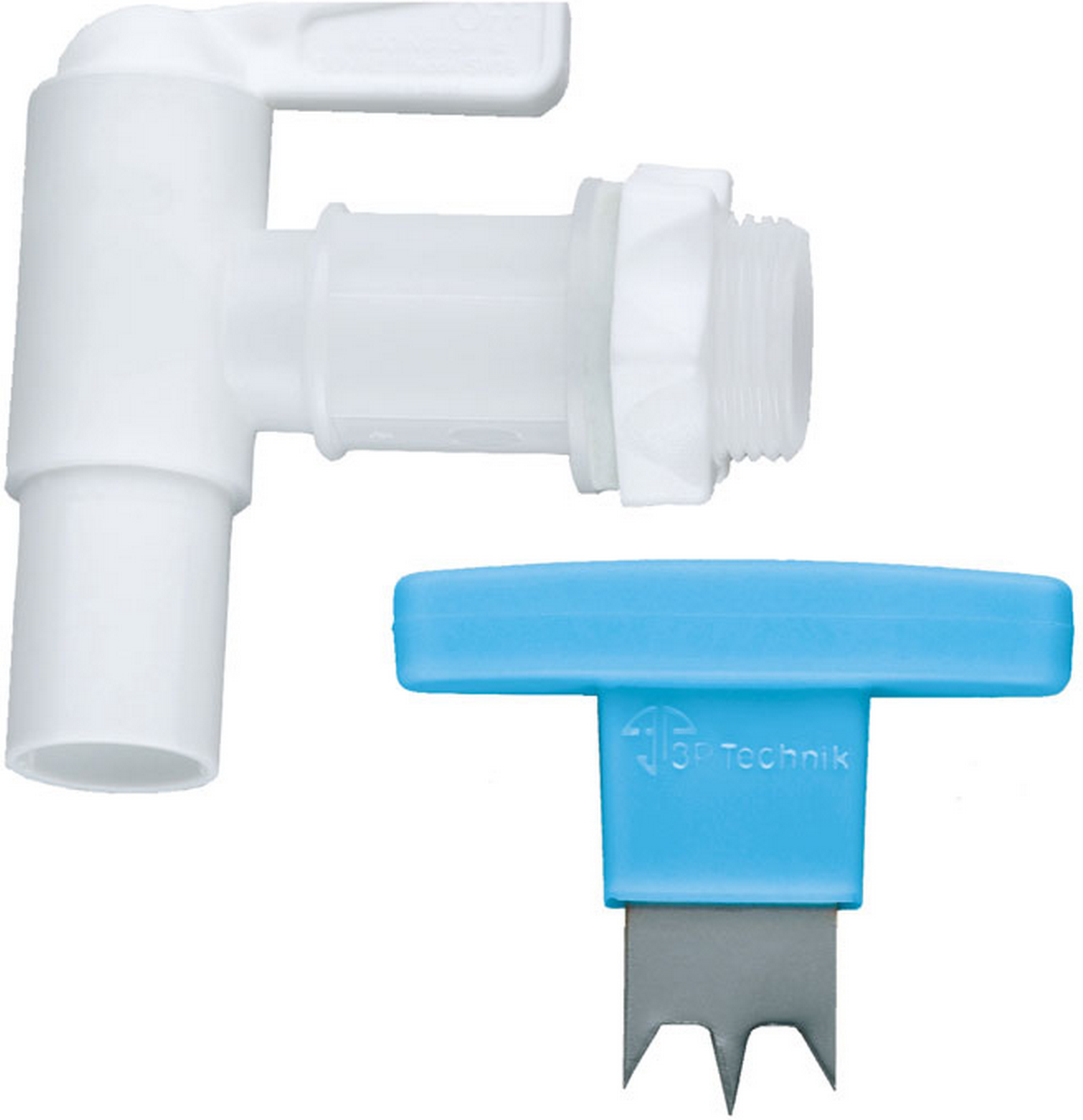 ARVES Auslaufhahn Kunststoff weiß 3/4"