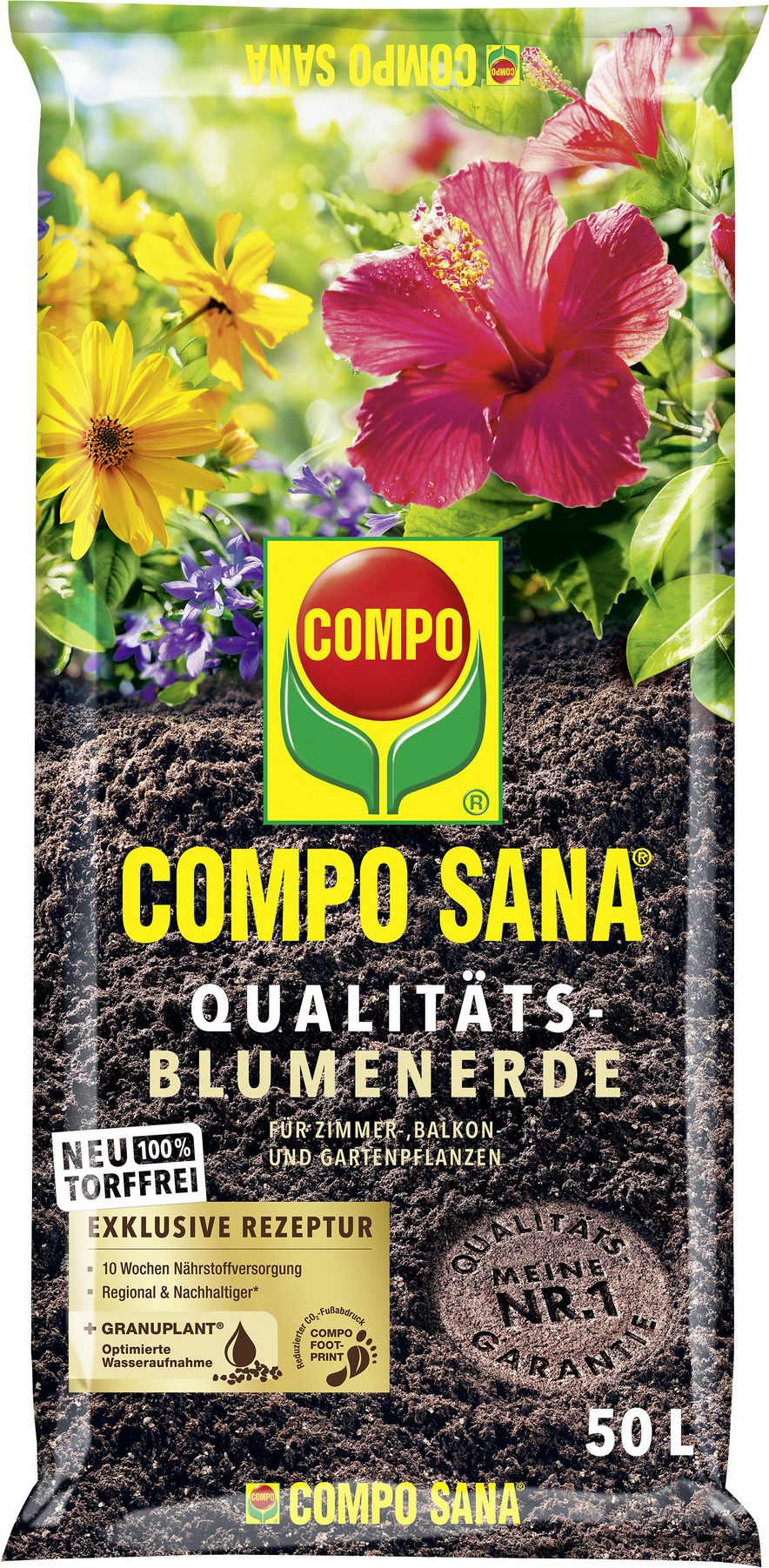Thumbnail - Qualitäts-Blumenerde 'Compo Sana' torffrei 50 l
