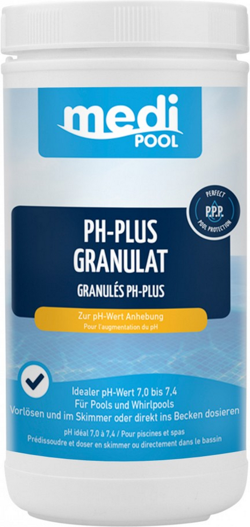 mediPOOL pH-Plus Granulat 1 kg, für die Poolpflege