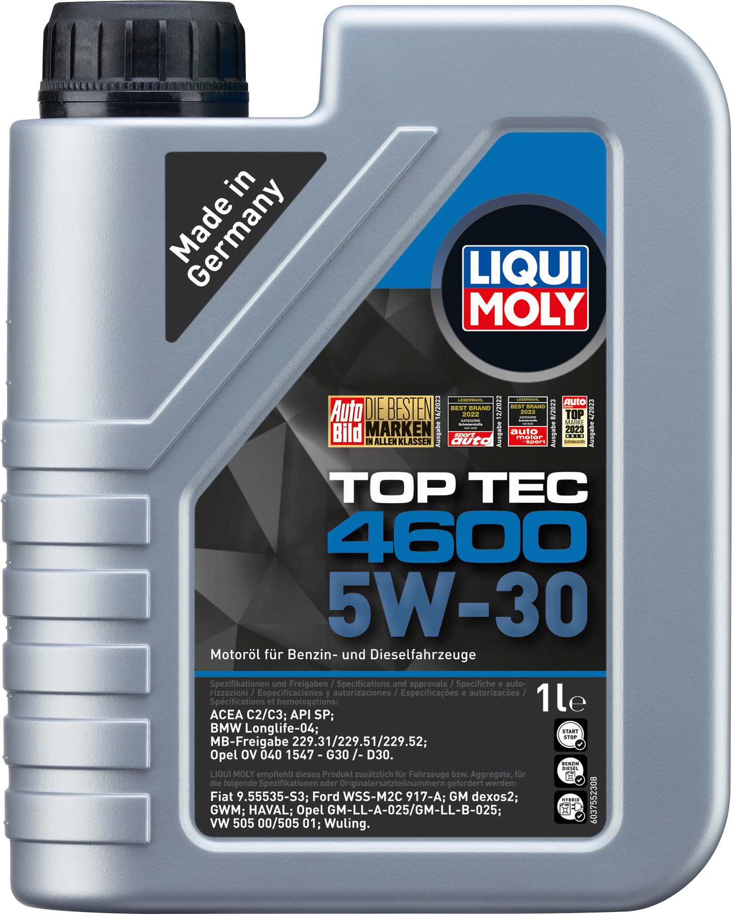 Thumbnail - Liqui Moly Leichtlauf-Motoröl 'Top Tec 4600' 5W-30' 1 l
