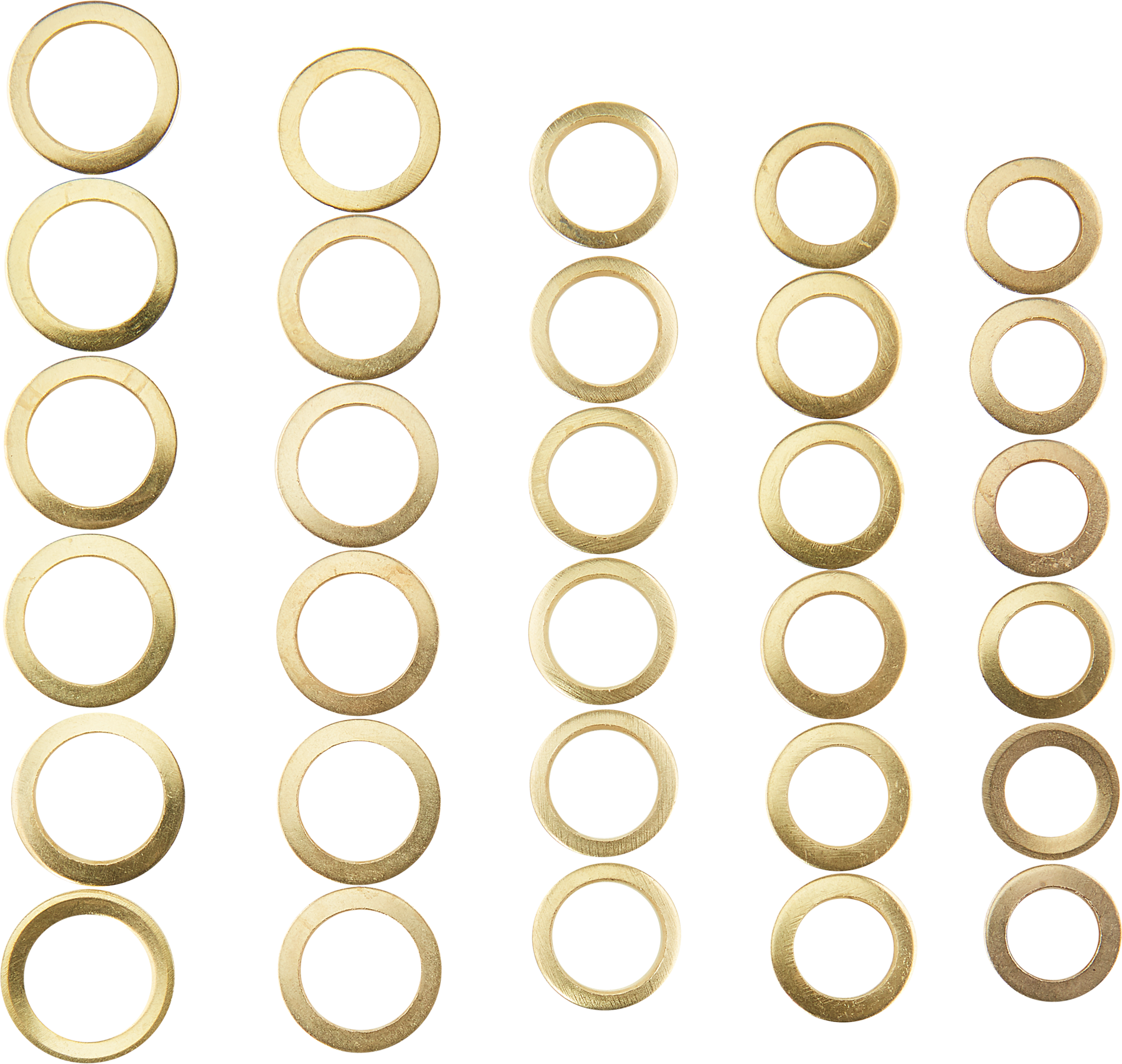 toom Türbandringset 30-teilig Stahl vermessingt Ø 9/15 - 13/19 mm