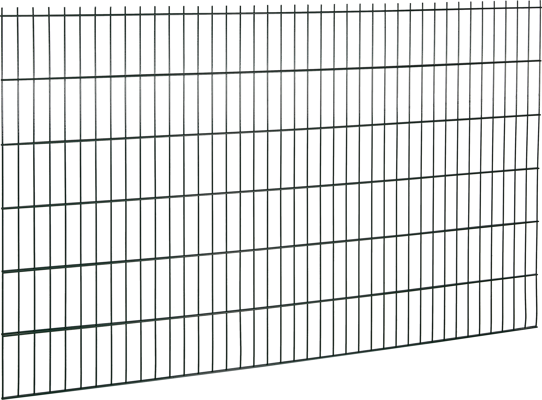 Doppelstabmattenzaun 'Ivar' Stahl grün 200 x 123 cm