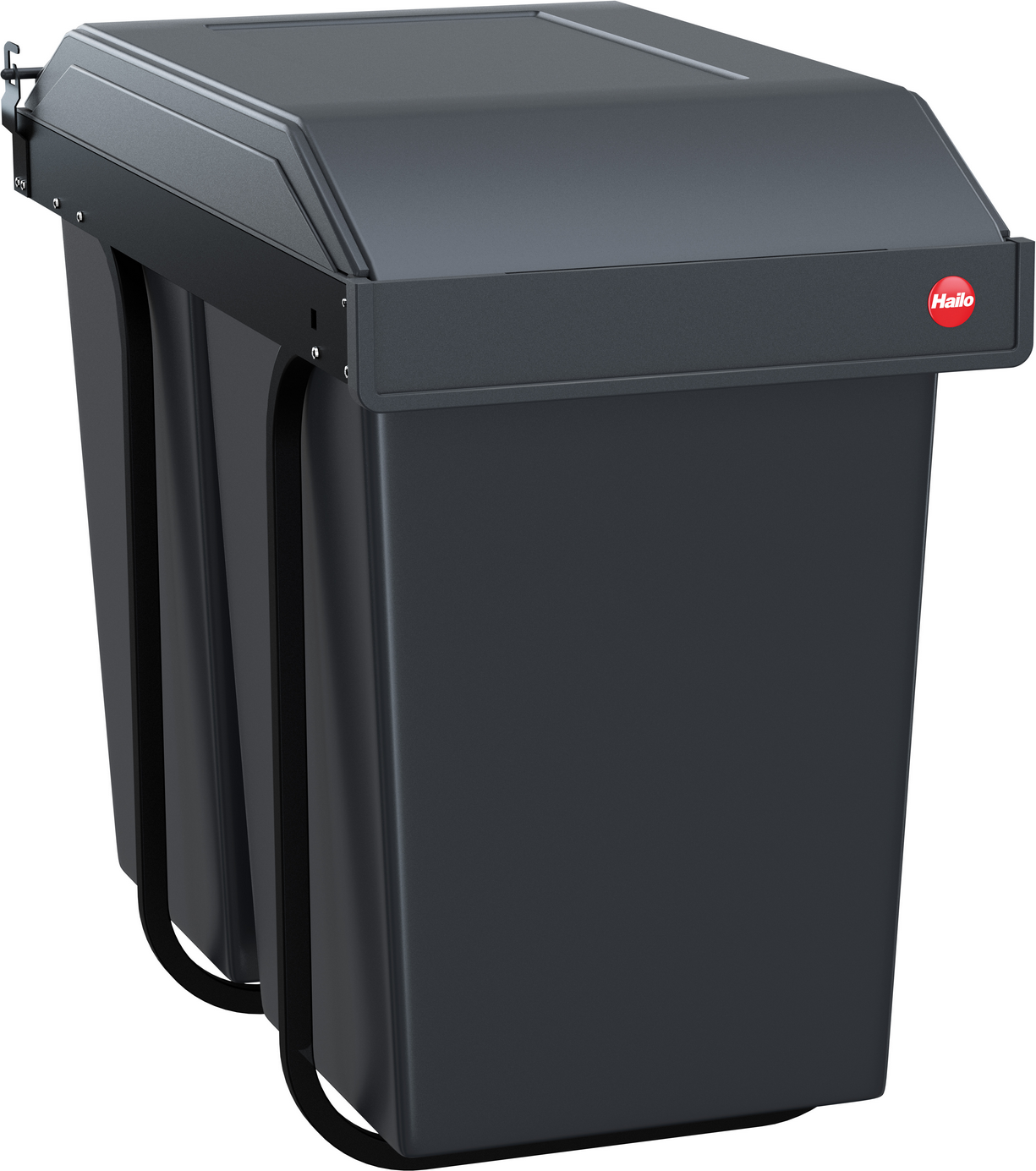 Hailo Einbau-Abfalleimer 'Multi-Box Duo L TB' 2 x 14 l grau