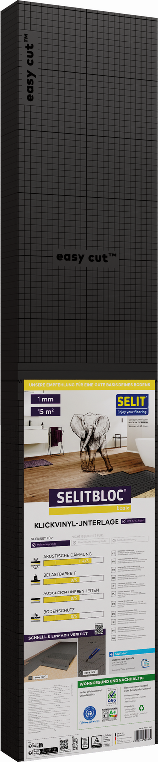 Vinyl- und Designbodenunterlage 'Selitbloc basic' 1 mm