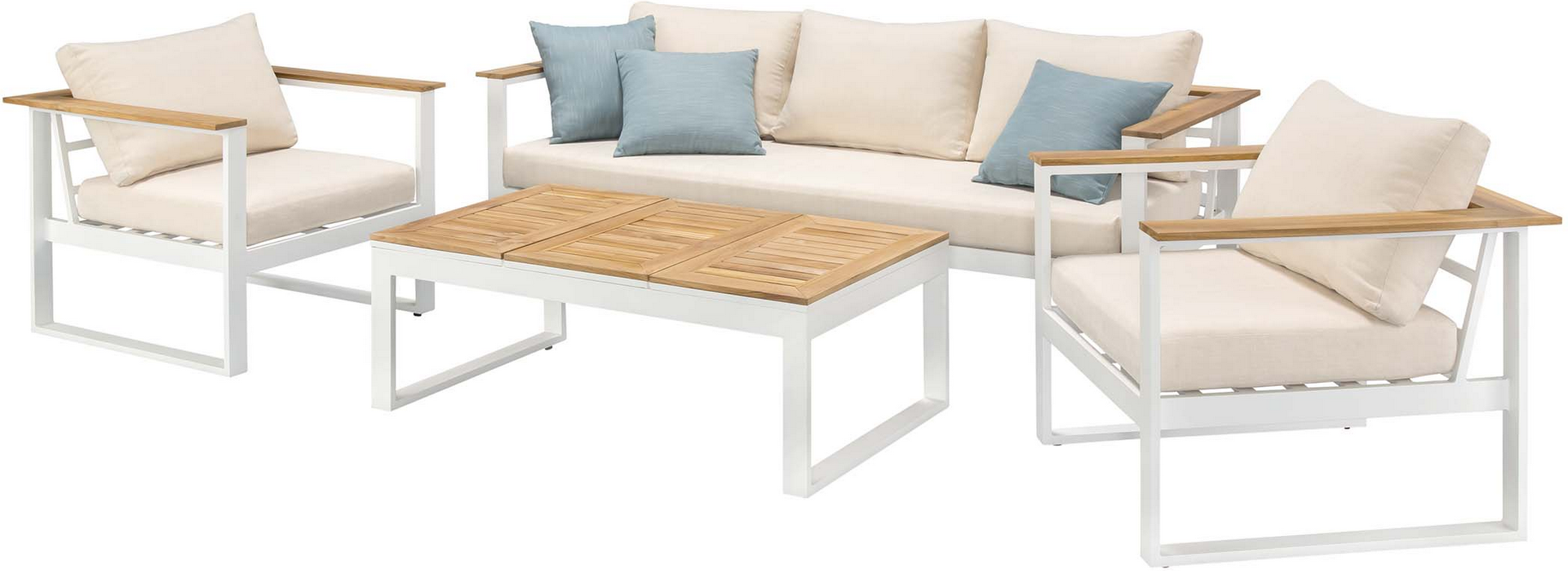 Gartenmöbel-Set 'Helena' mehrfarbig 4-teilig