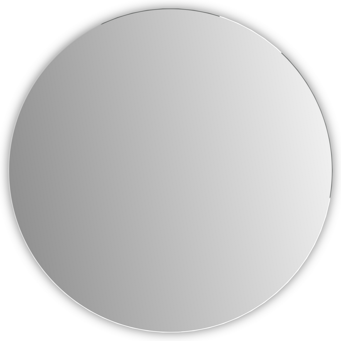 Kristall Form Badspiegel 'Dalved' Ø 30 cm