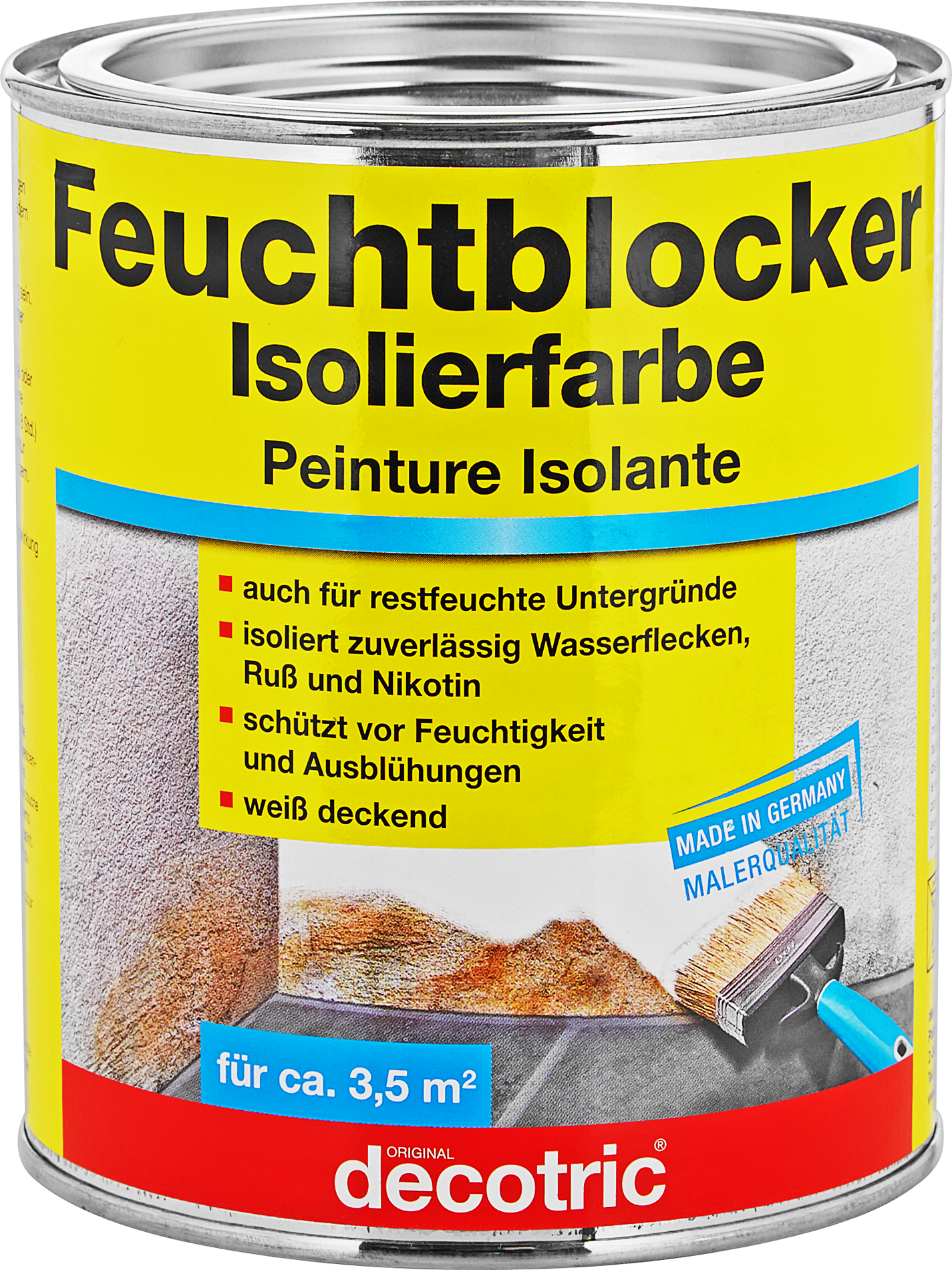 Isolierfarbe 'Feuchtblocker' weiß 750 ml