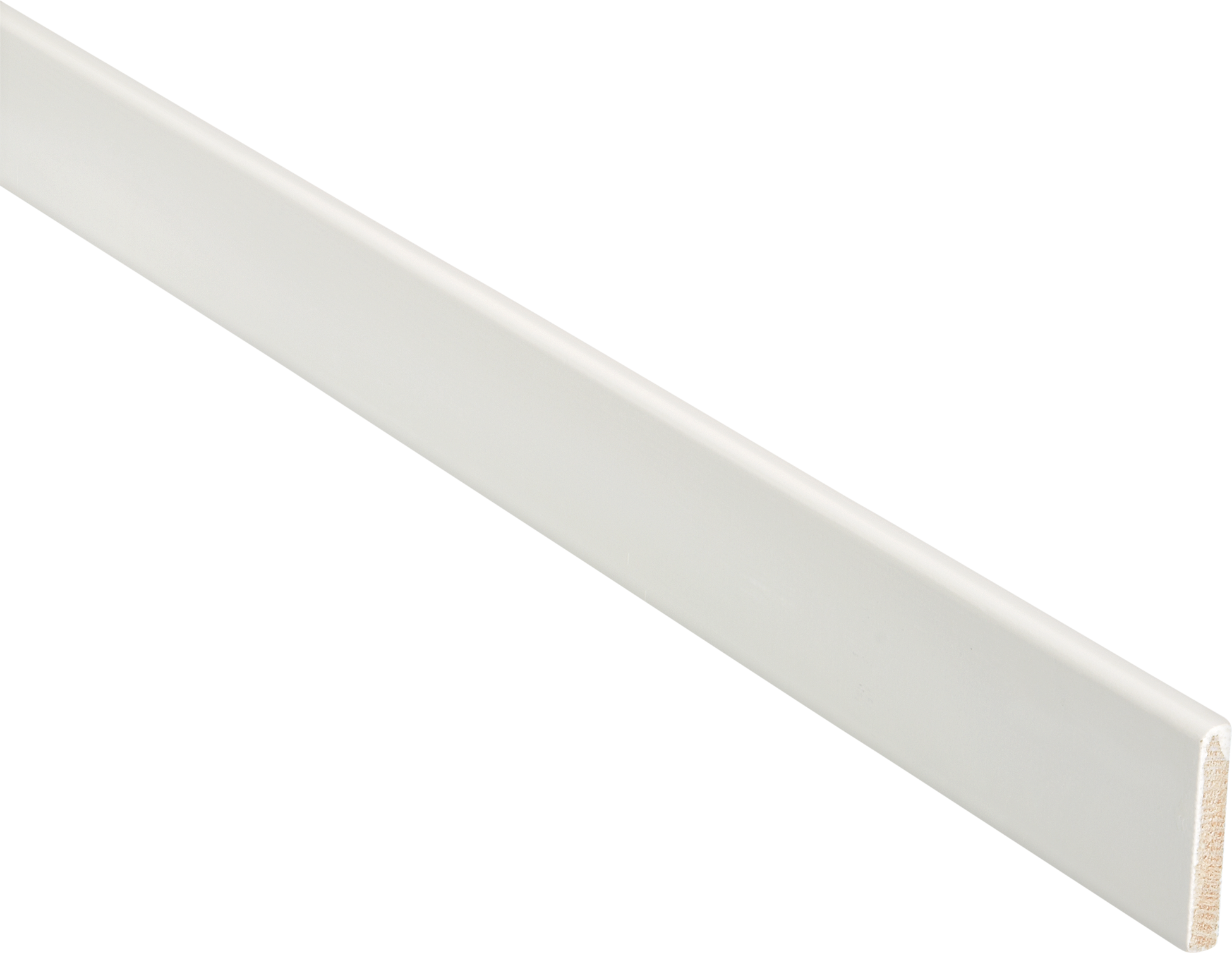 Sockelleiste weiß 240 x 6 x 0,9 cm