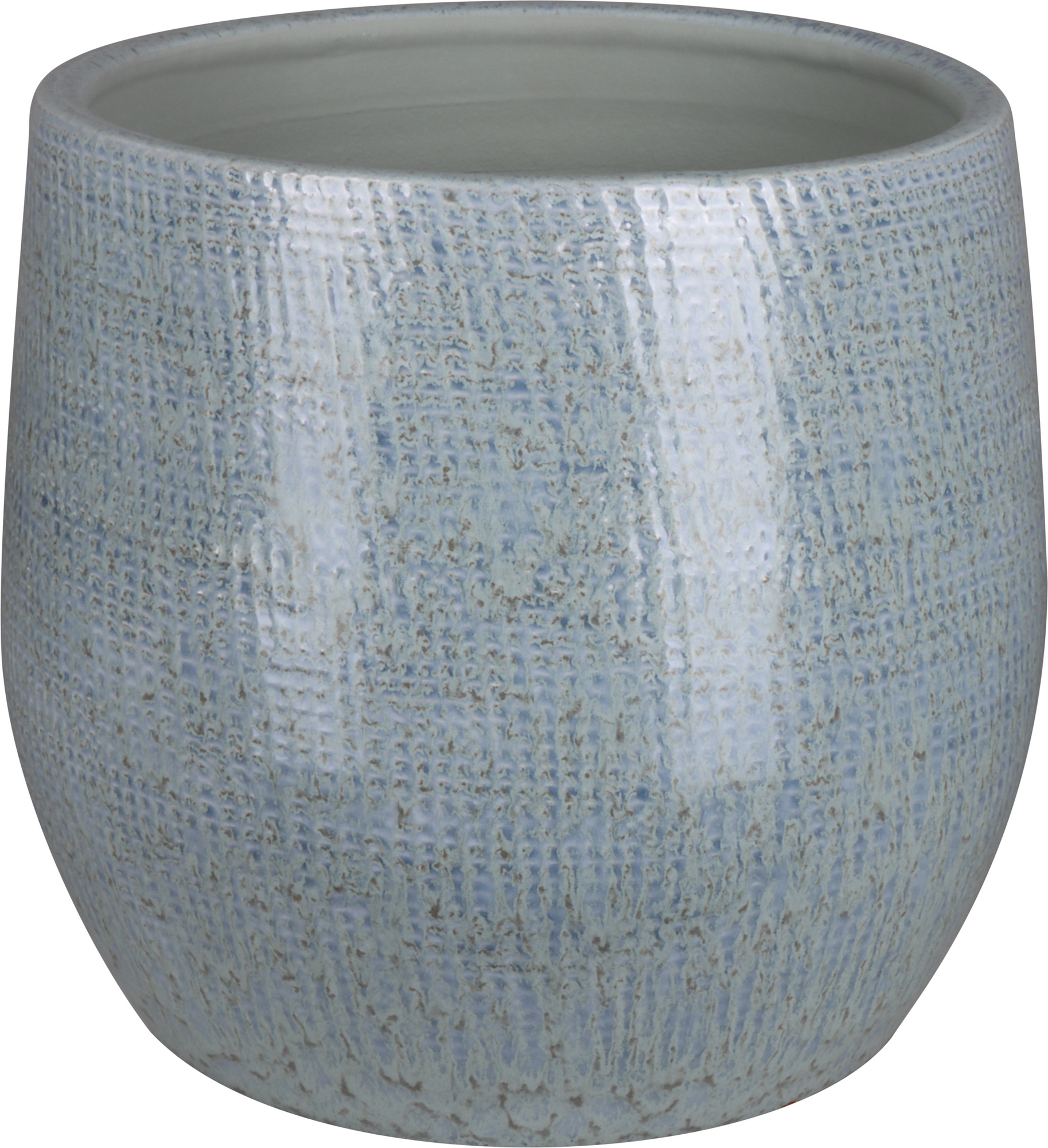 Übertopf 'Roleto' Keramik türkis Ø 16 x 12 cm