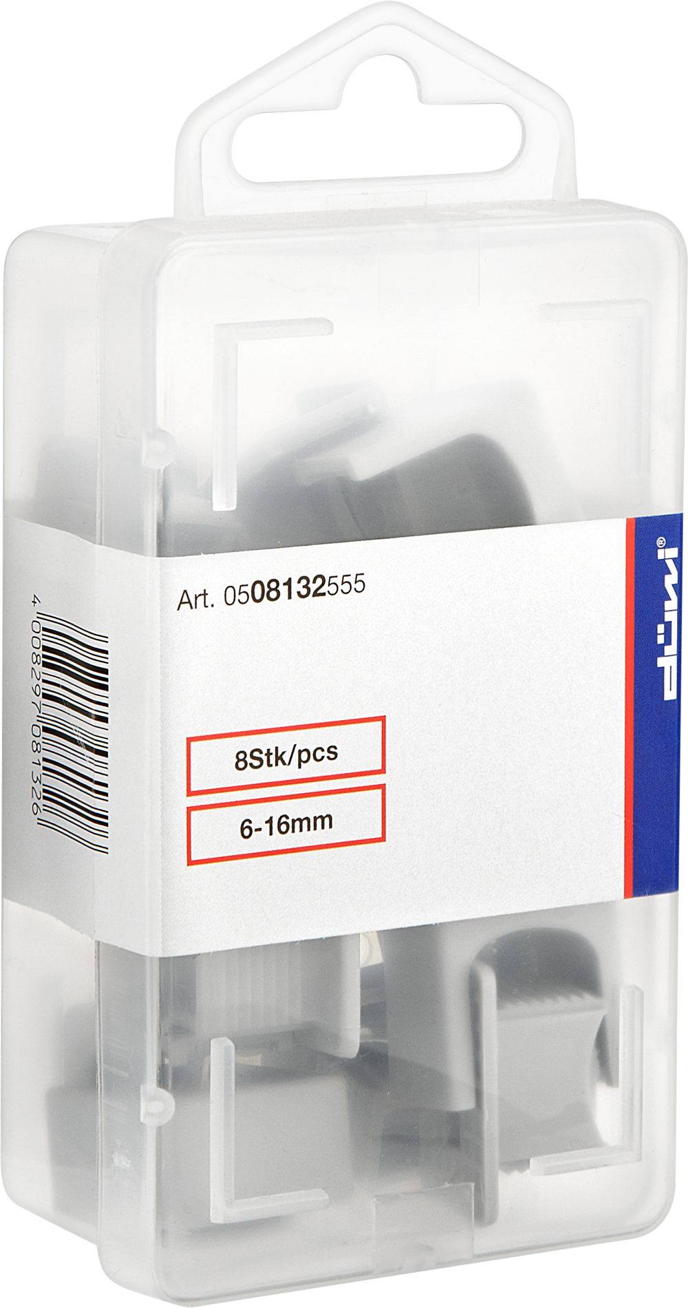 REV Ritter Druckschellen grau 16 mm 8 Stück